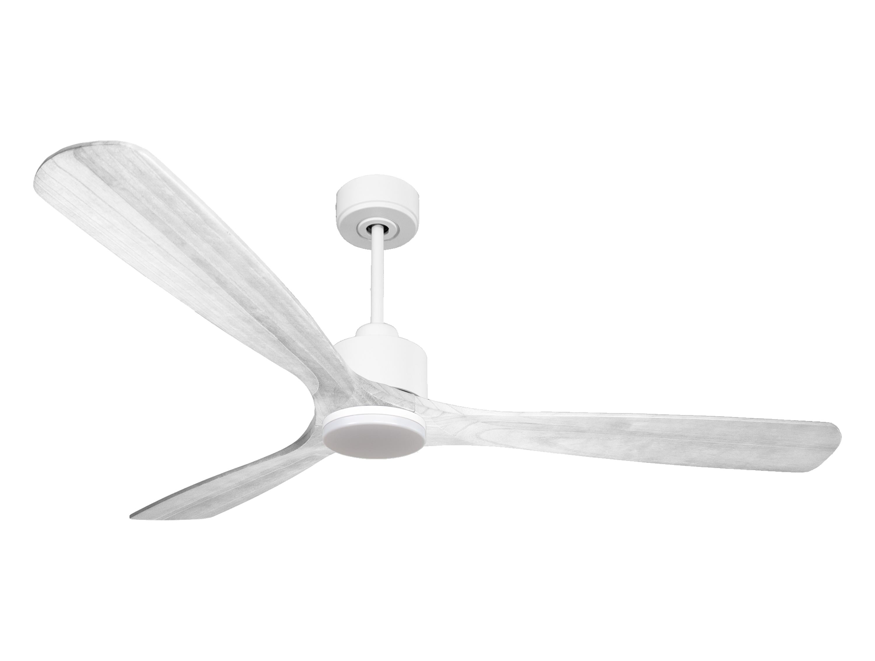 Ventilateur de plafond Réversible  Thermostat Dimmable Wifi Moteur à courant continu Toits en pente Télécommande Lumière à trois tons Hypersilence Mémoire