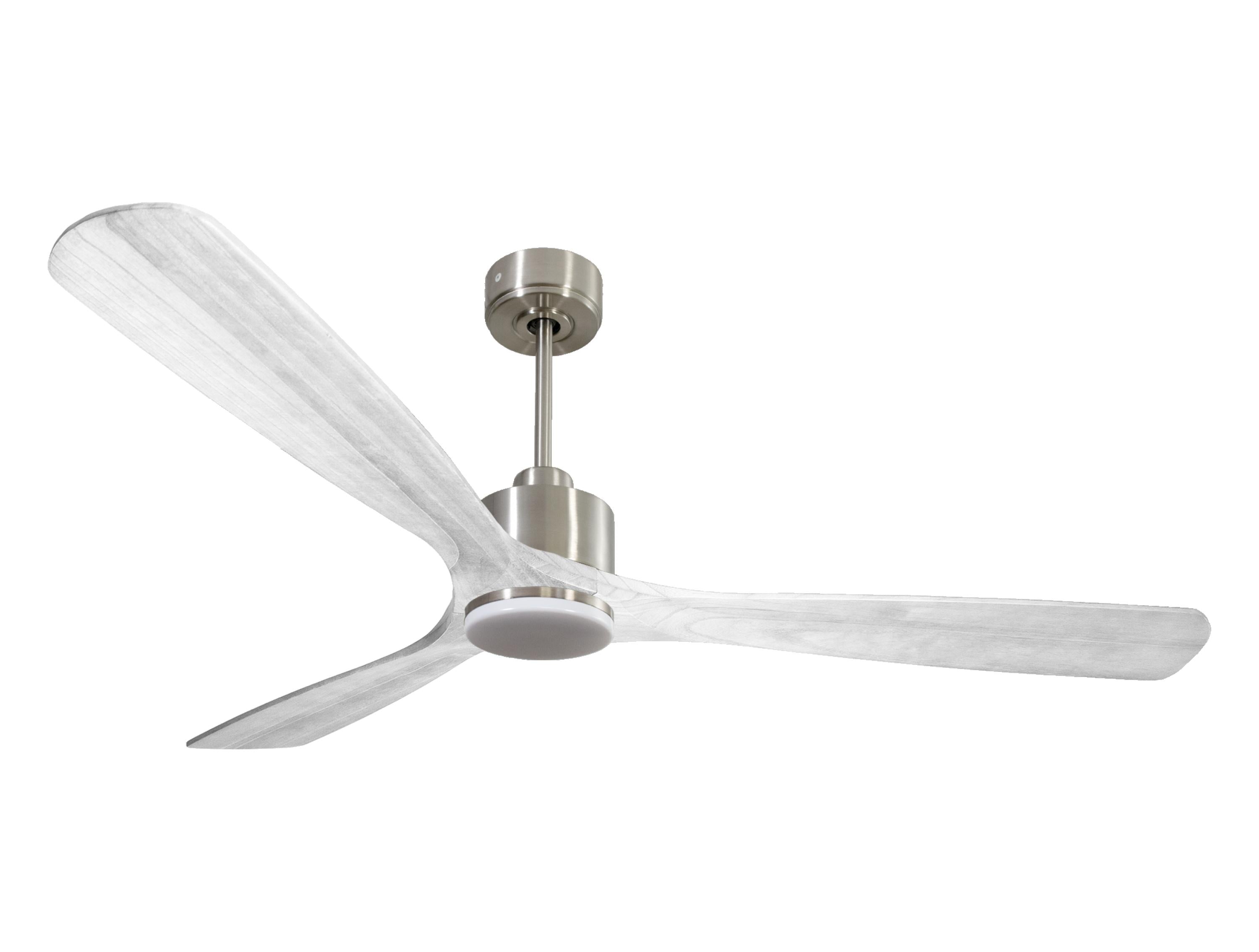 Ventilateur de plafond Réversible  Thermostat Dimmable Wifi Moteur à courant continu Toits en pente Télécommande Lumière à trois tons Hypersilence Mémoire