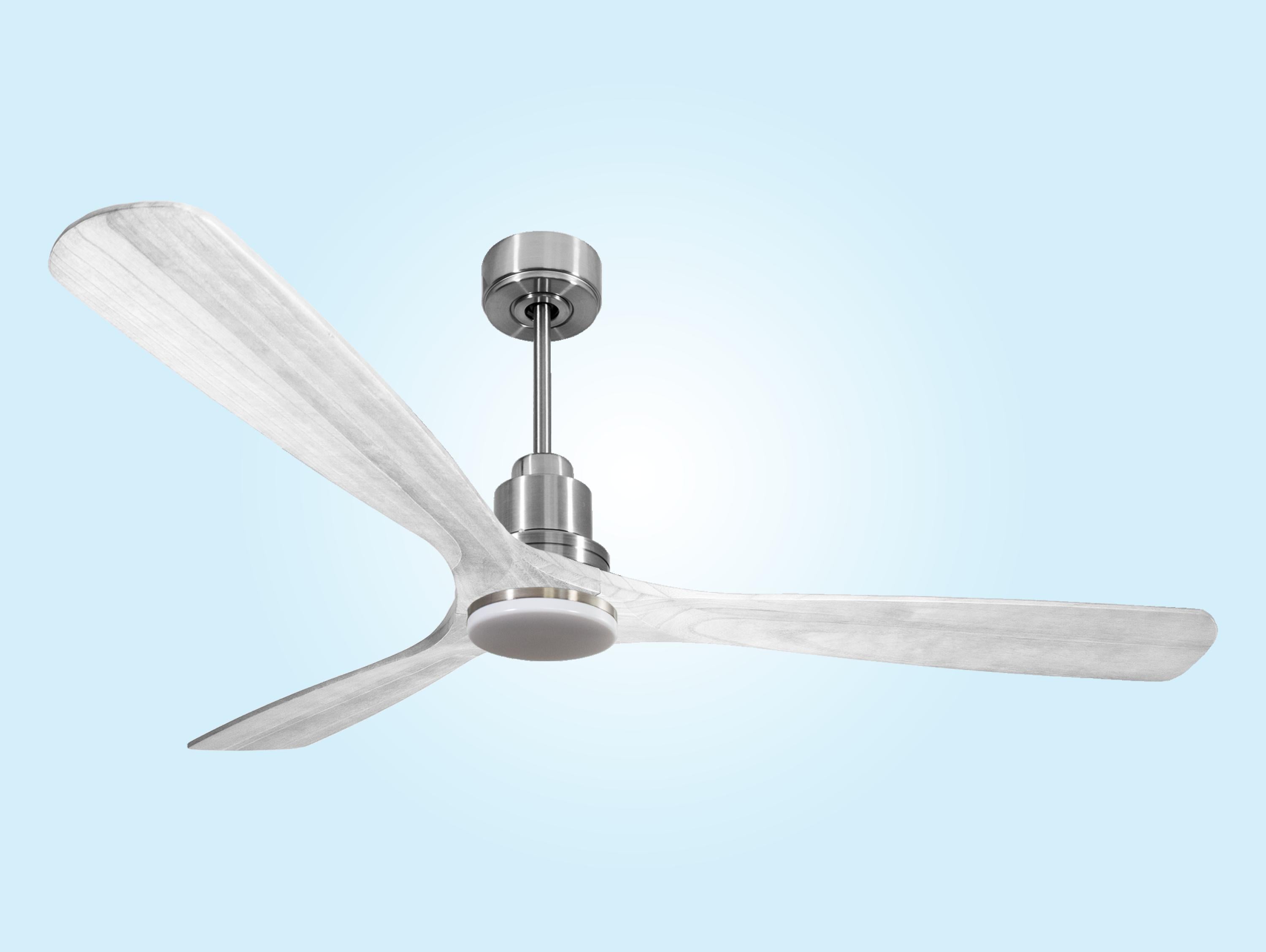 MadeiraD166C04LED64552: Ventilateur de plafond Réversible  Thermostat Dimmable Wifi Moteur à courant continu Toits en pente Télécommande Lumière à trois tons Hypersilence Mémoire
