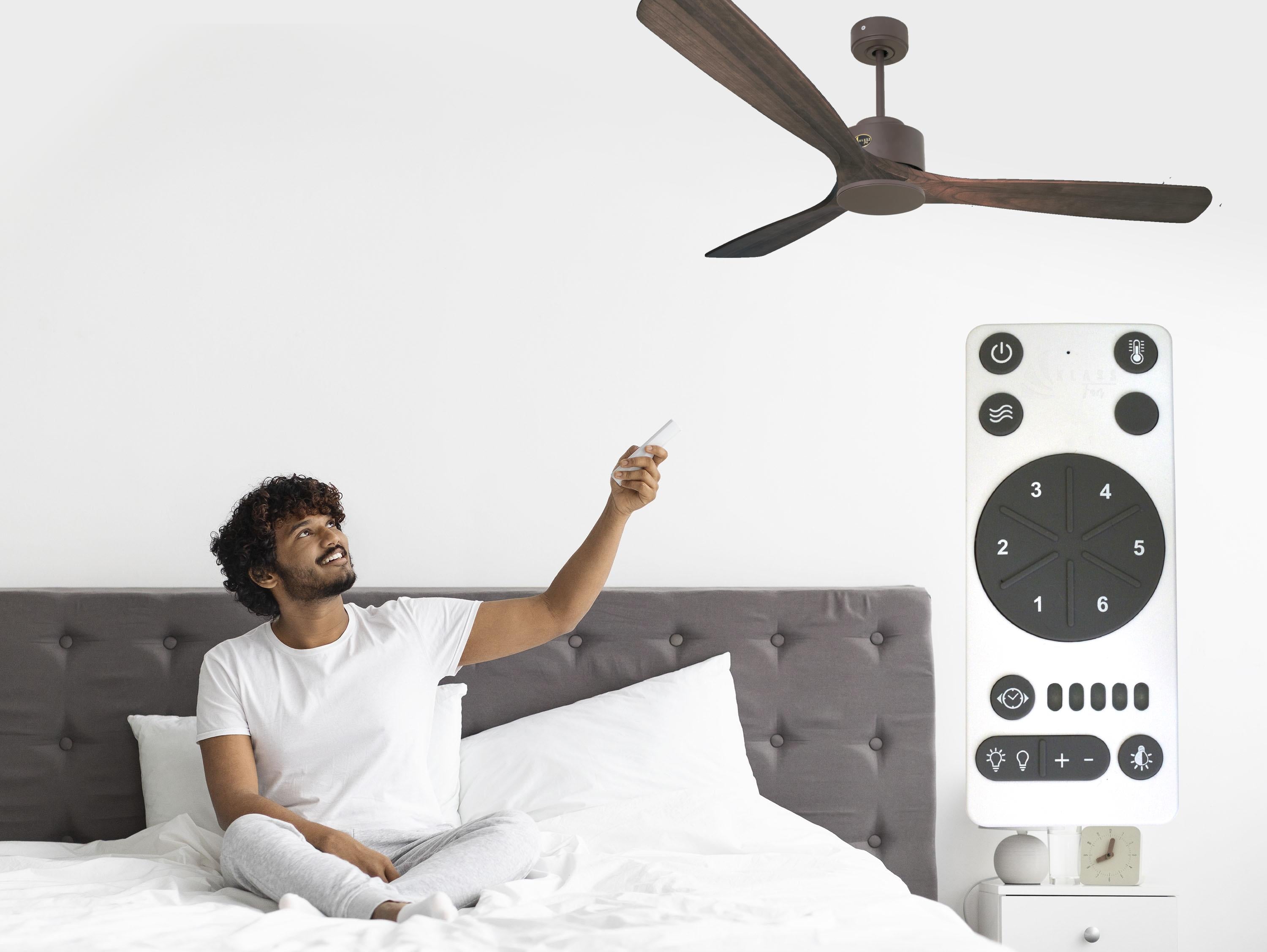 Ventilateur de plafond ø166 cm avec Wifi Réversible Hypersilence