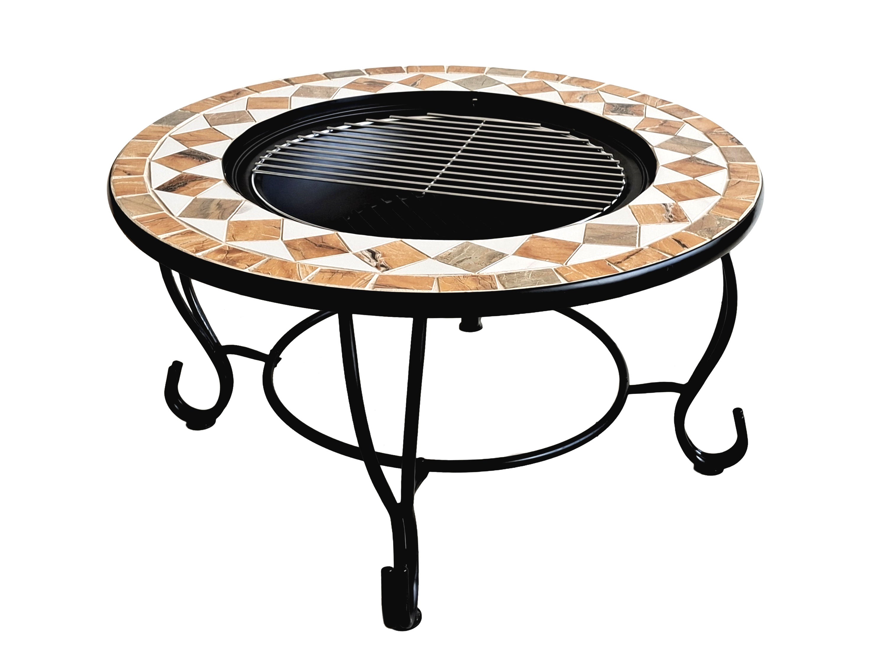 Brasero de jardin en céramique avec barbecue