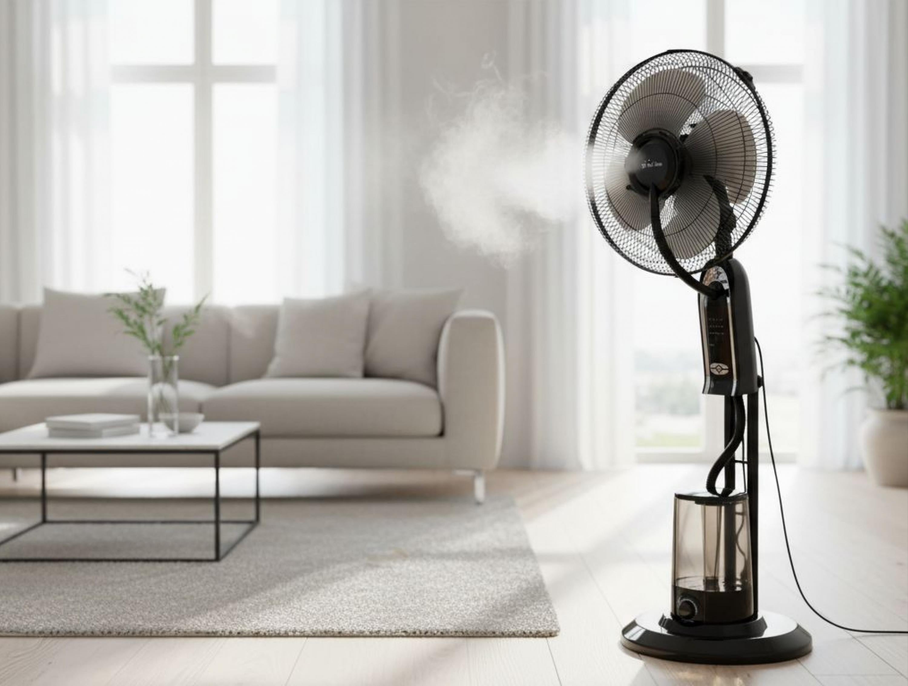 Ventilateur brumisateur eau 75w télécommande Ventilateur brumisateur eau 75w télécommande
