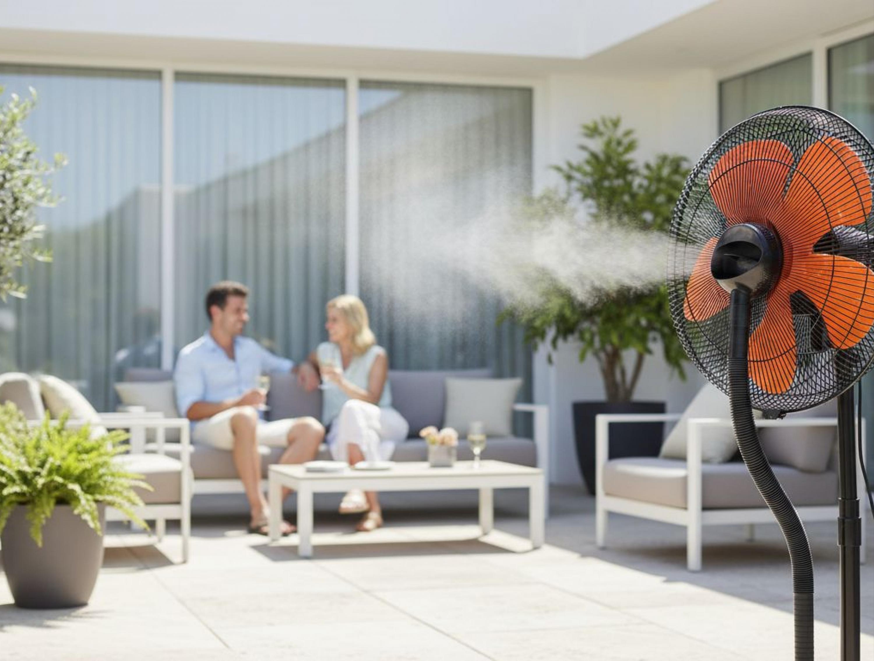 MISTY 10: Ventilateur brumisateur à haut débit et réservoir de 6 L