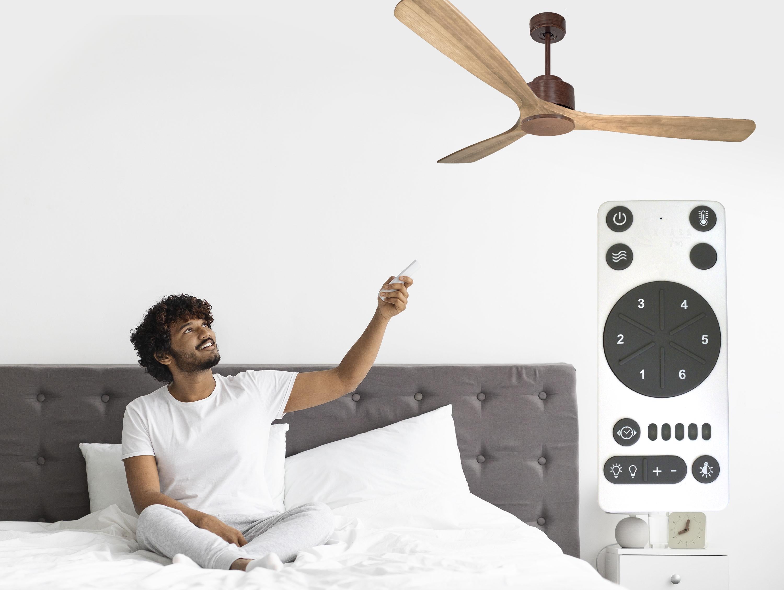 Ventilateur de plafond ø166 cm avec Wifi Réversible Hypersilence