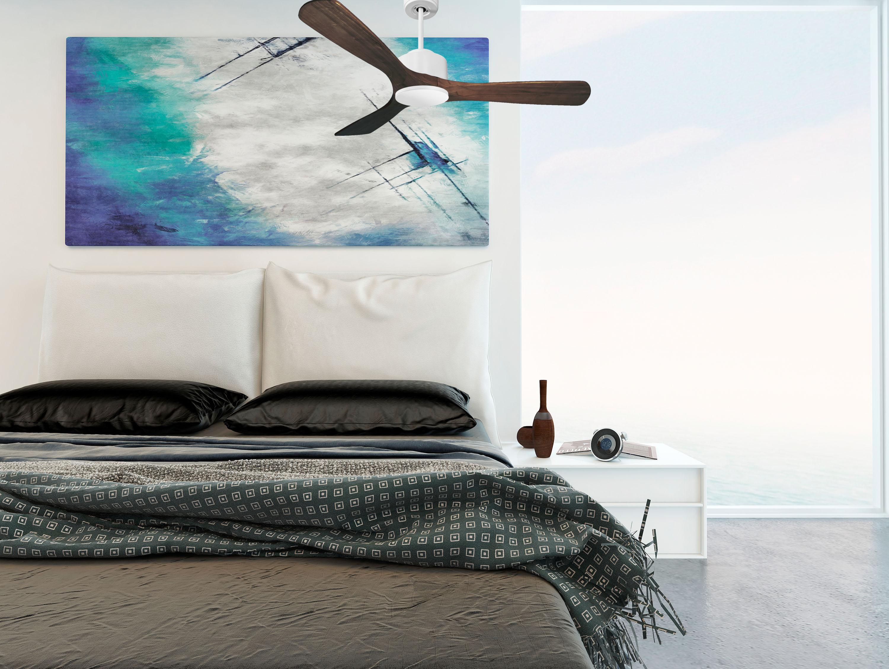 Ventilateur de plafond ø132 cm avec Wifi Réversible Hypersilence