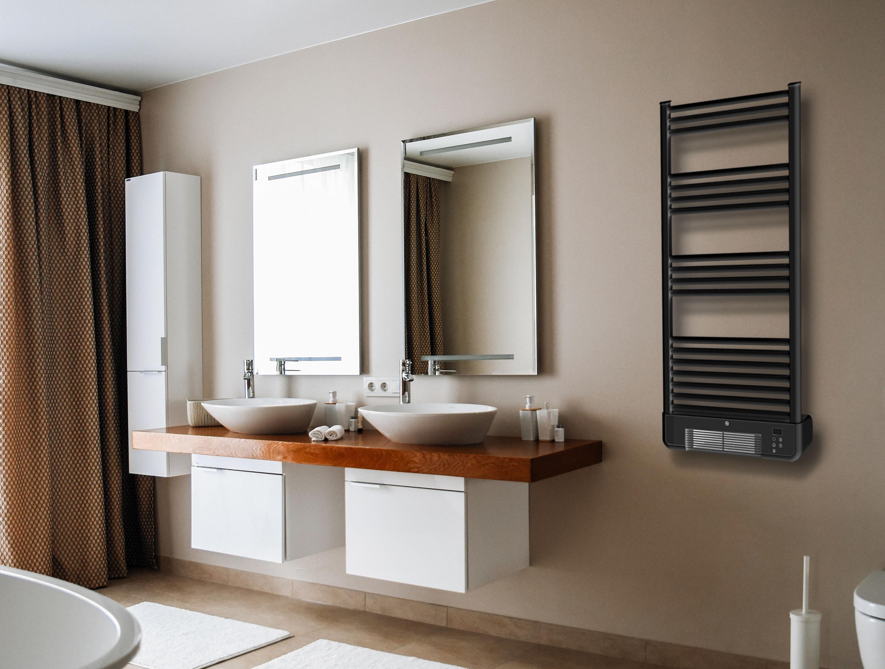 NTW-11B TURBO: Radiateur sèche-serviettes avec chauffage intégré et contrôle WiFi