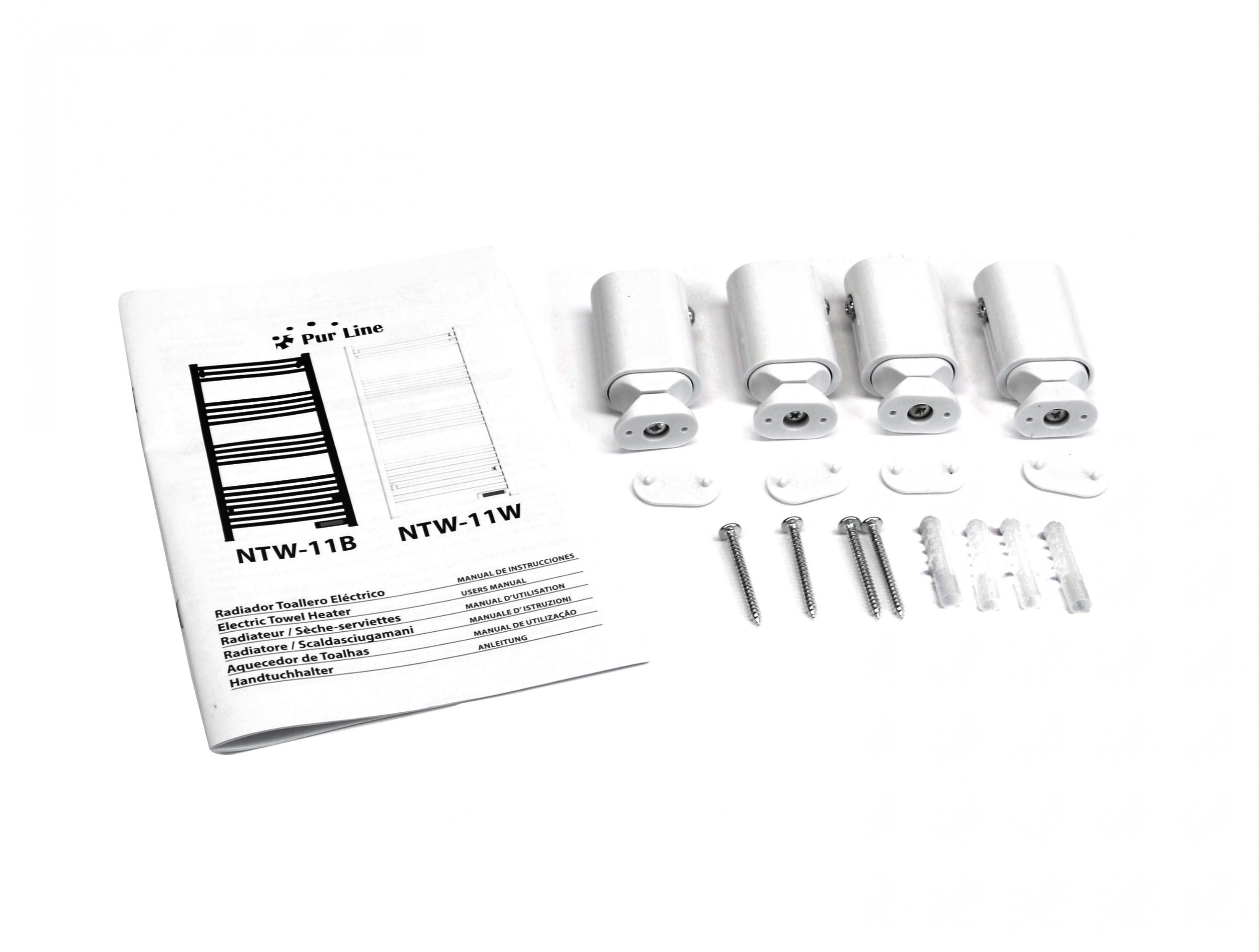 Puissance maximale 500 W Sèche-serviettes blanc avec minuterie 500W