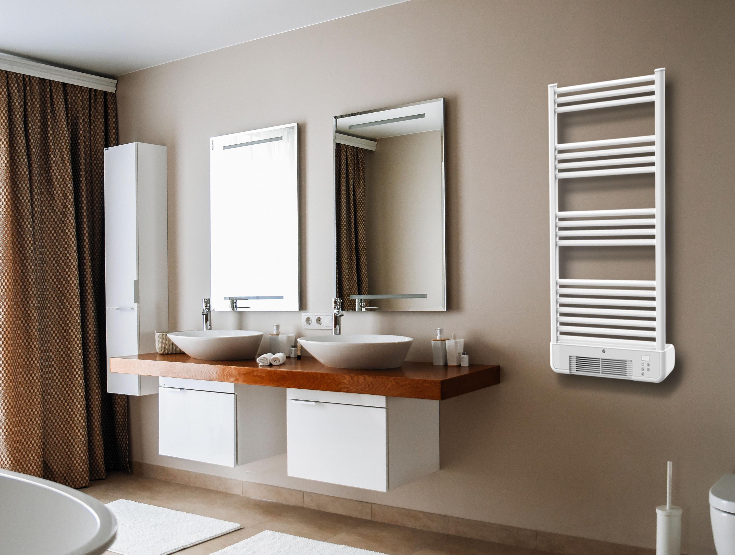 NTW-11W TURBO: Radiateur sèche-serviettes avec chauffage intégré et contrôle WiFi