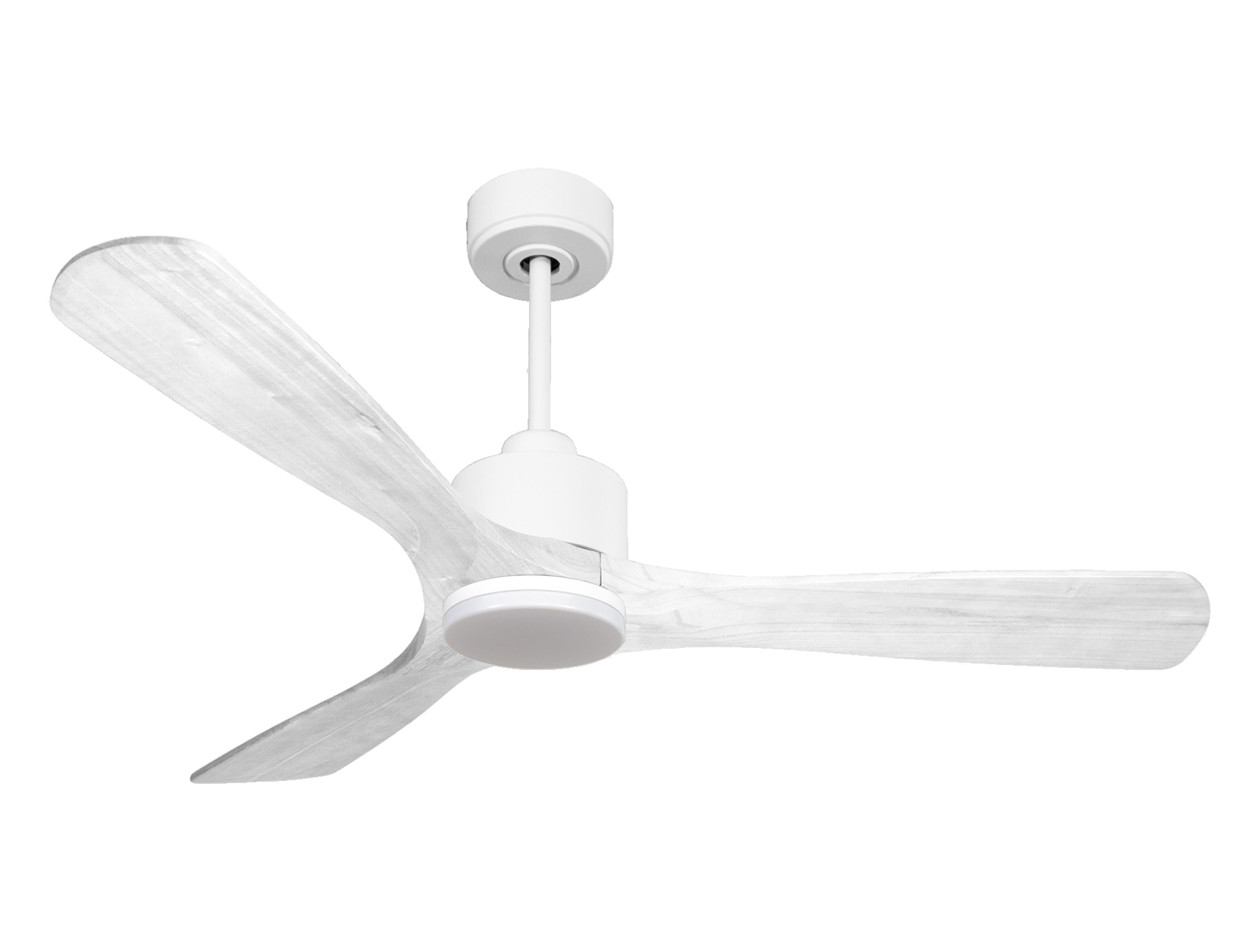 Ventilateur de plafond Réversible  Thermostat Dimmable Wifi Moteur à courant continu Toits en pente Télécommande Lumière à trois tons Hypersilence Mémoire