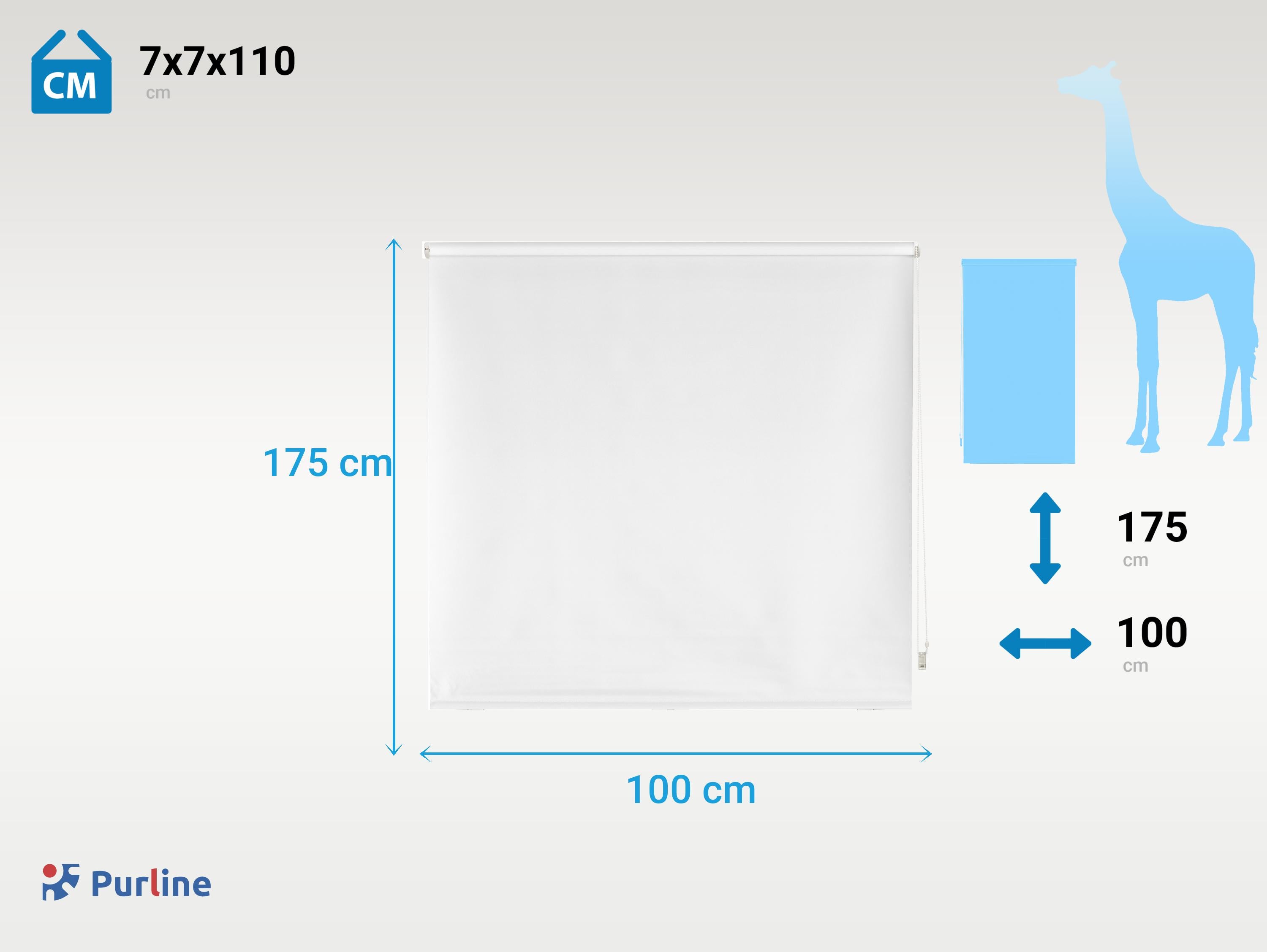 OPACARA_100x175_BLANCO OPT Taille de la boîte 7x7x110 cm