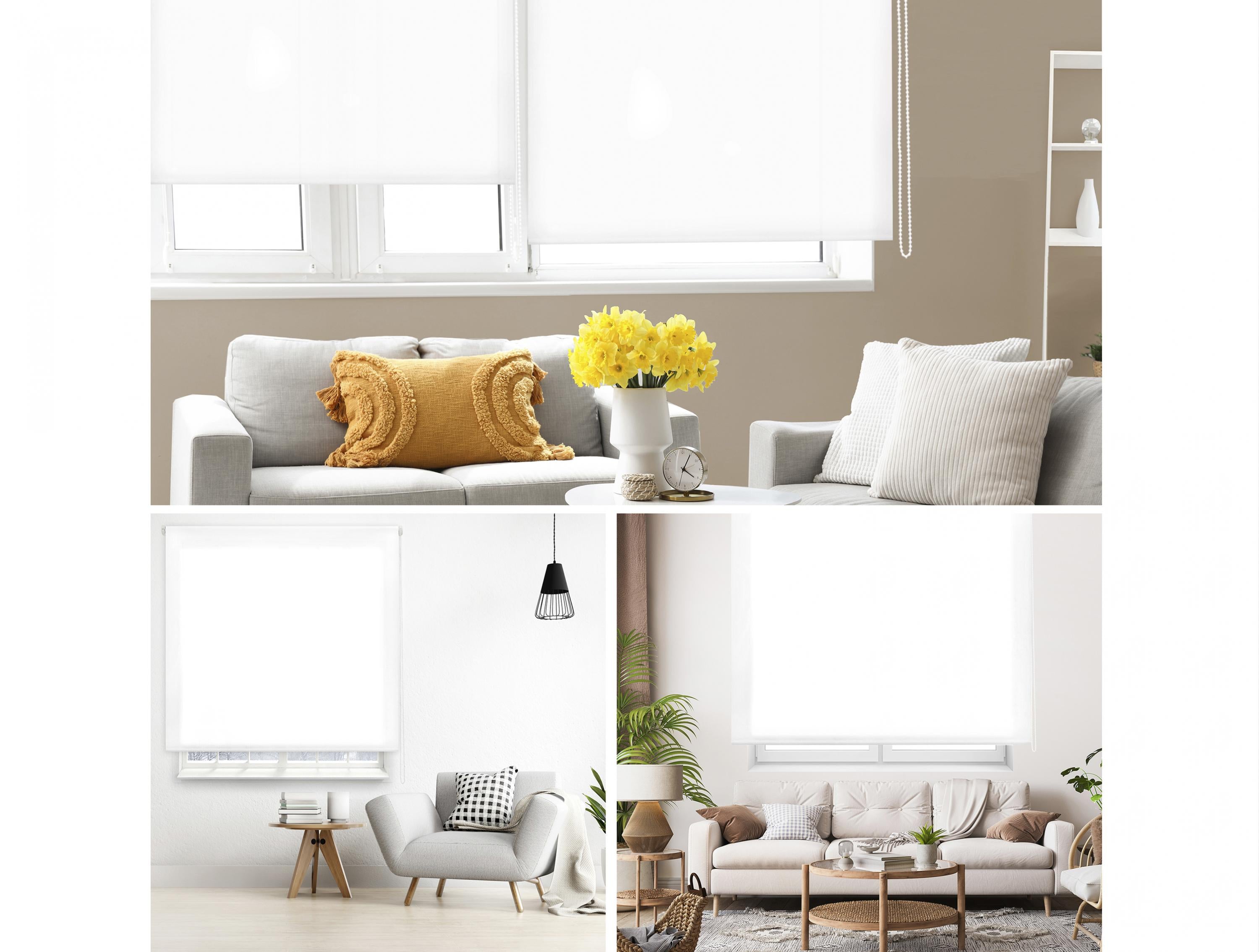OPACARA_110x250_BLANCO: Store à rouleau OPACARA BLANC 110x250cm