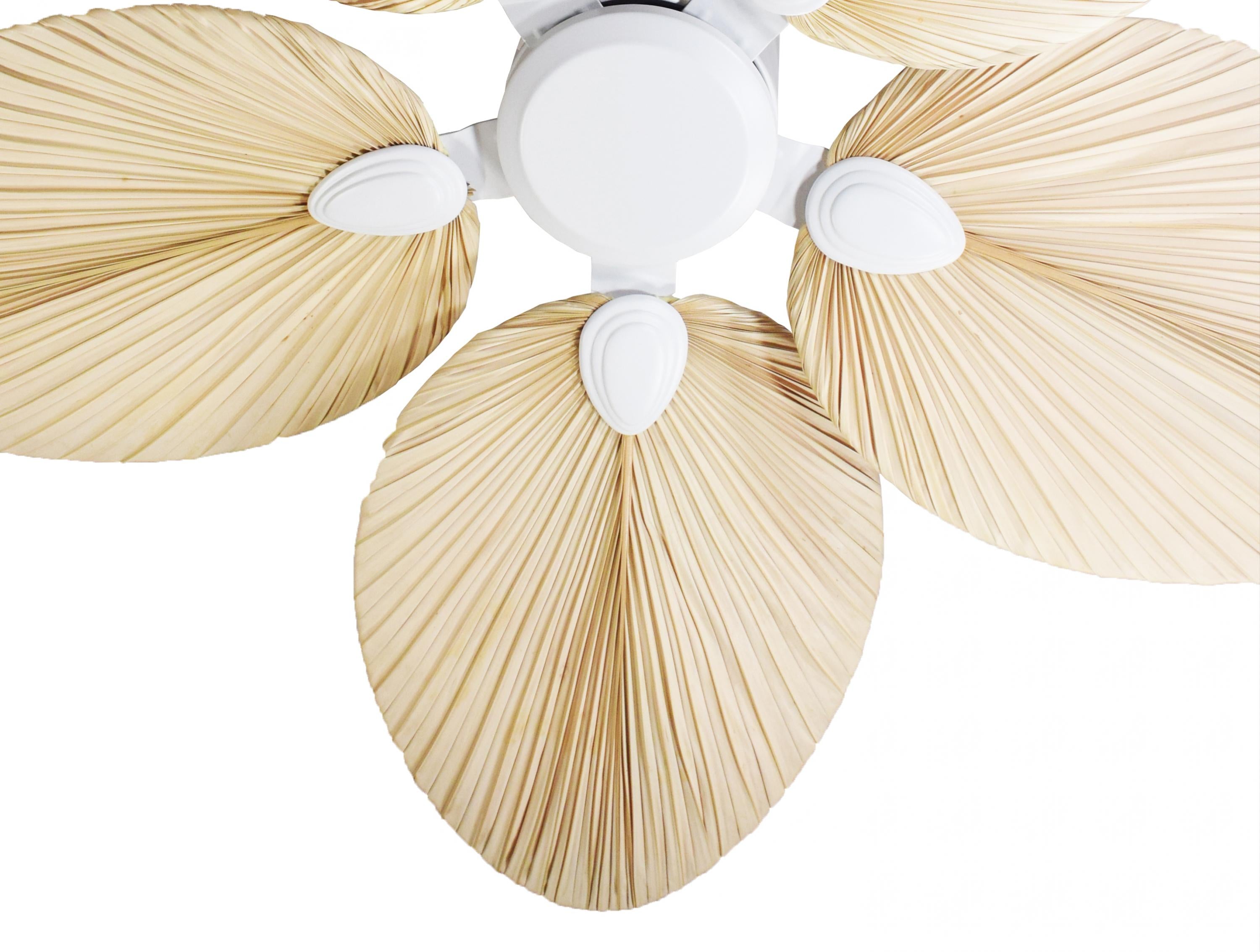 Ventilateur de plafond AC blanc avec pales 132cm pour 30m2