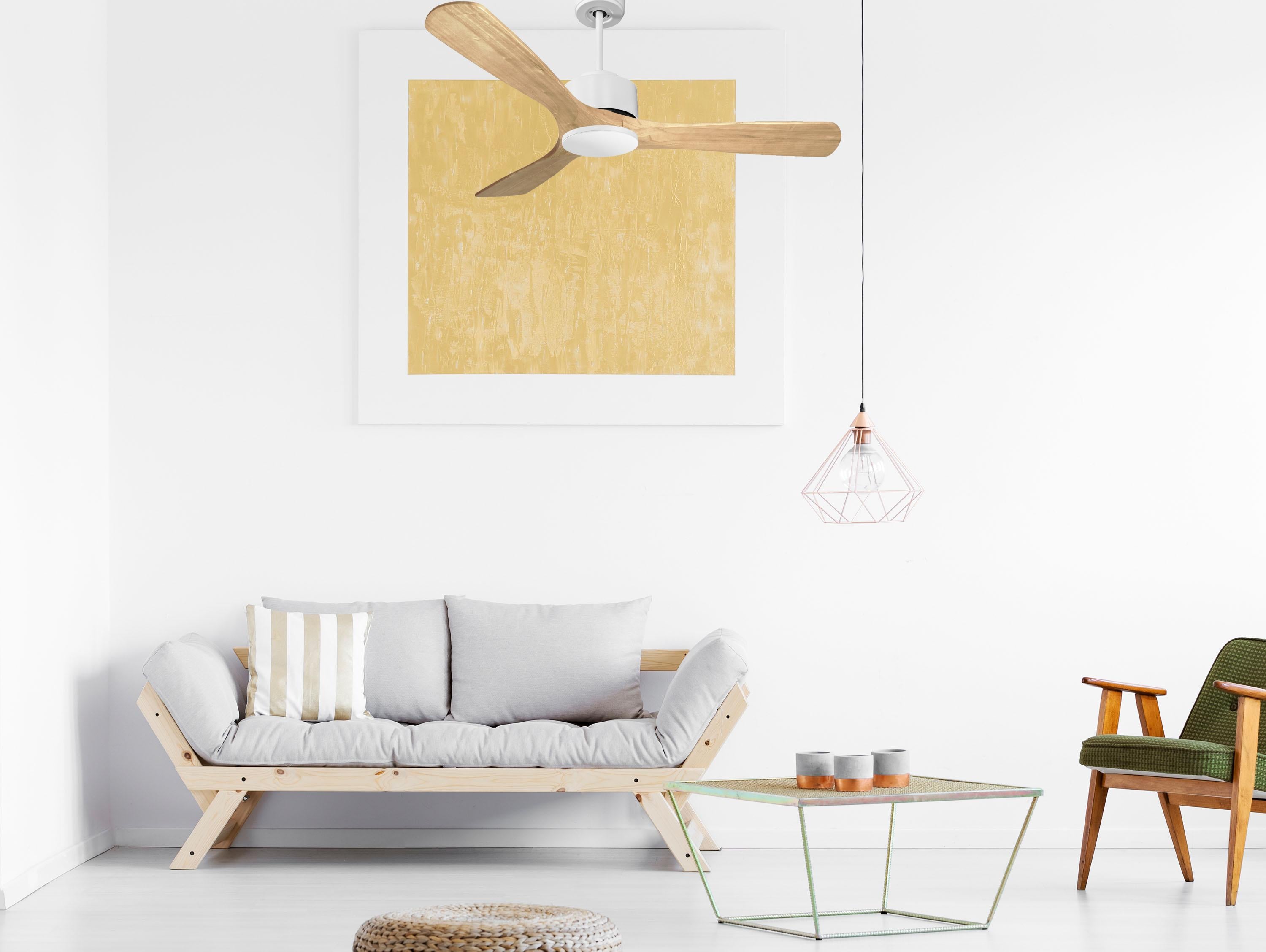 Ventilateur de plafond ø132 cm avec Wifi Réversible Hypersilence