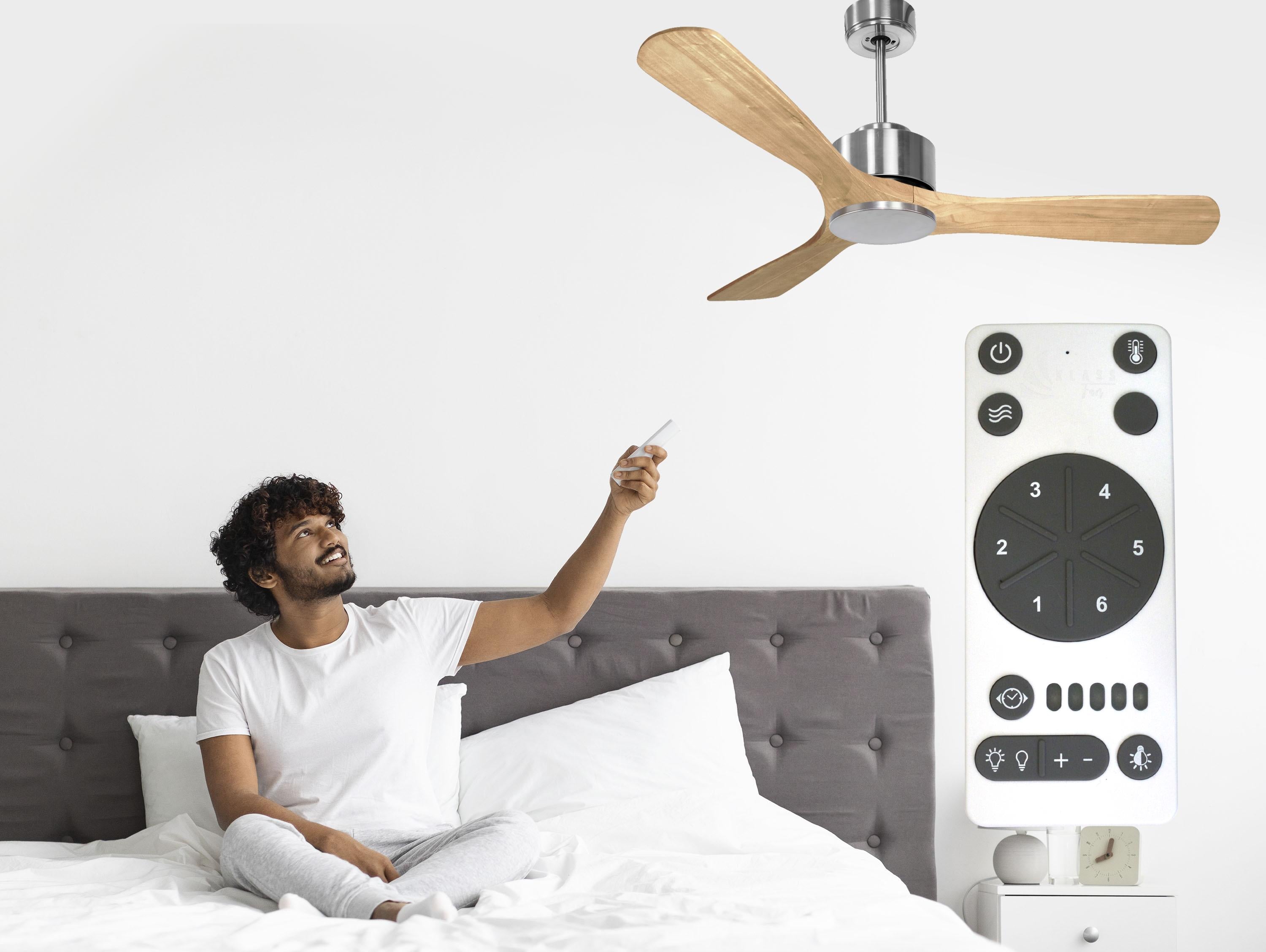 Ventilateur de plafond ø132 cm avec Wifi Réversible Hypersilence