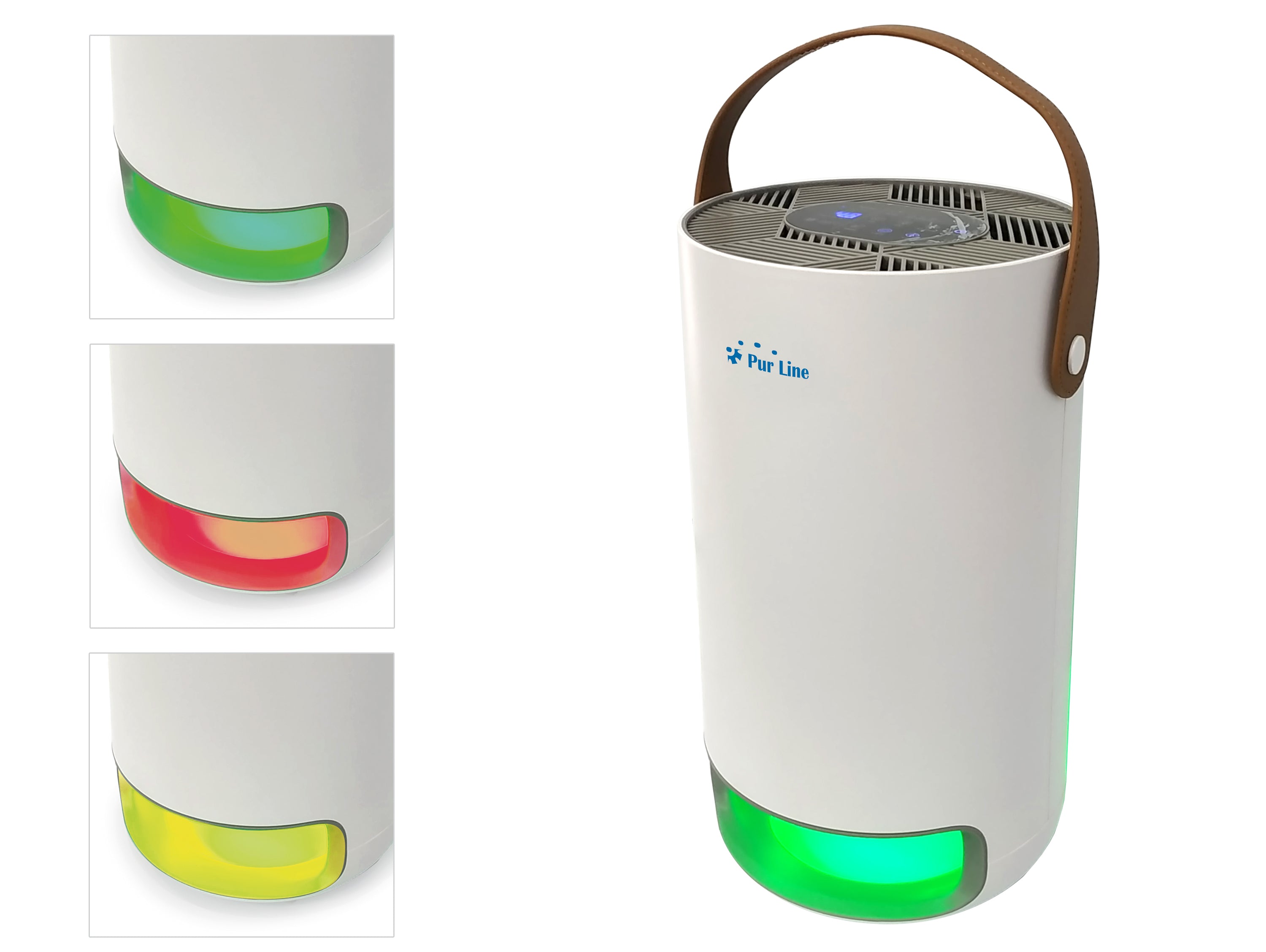 Purificateur d'air avec filtre HEPA, PM2, ioniseur, lampe UV, 3 vitesses et mode AUTO pour 15m2.