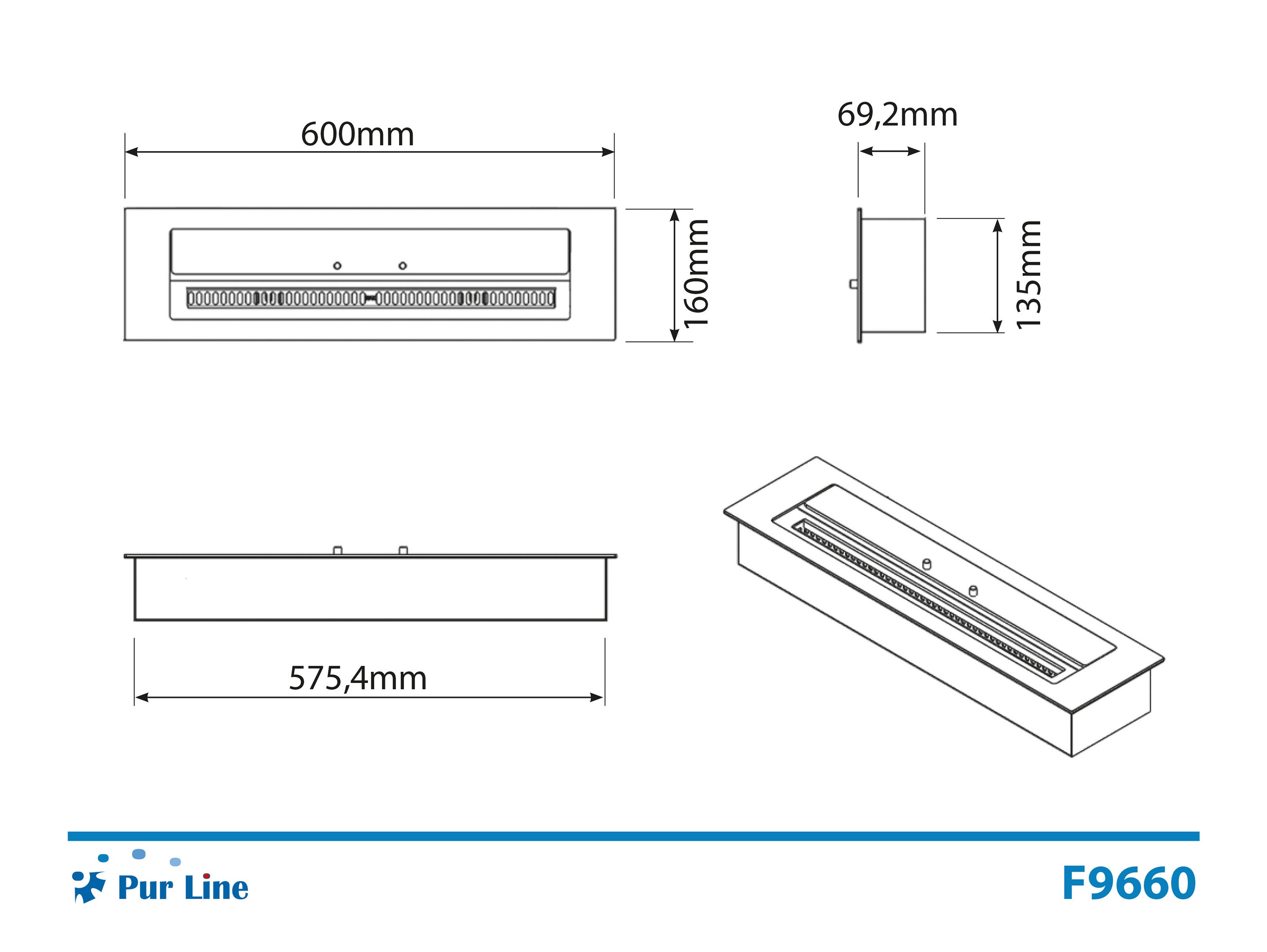 Bloc de combustion avec fibre céramique et régulateur de flamme 3L