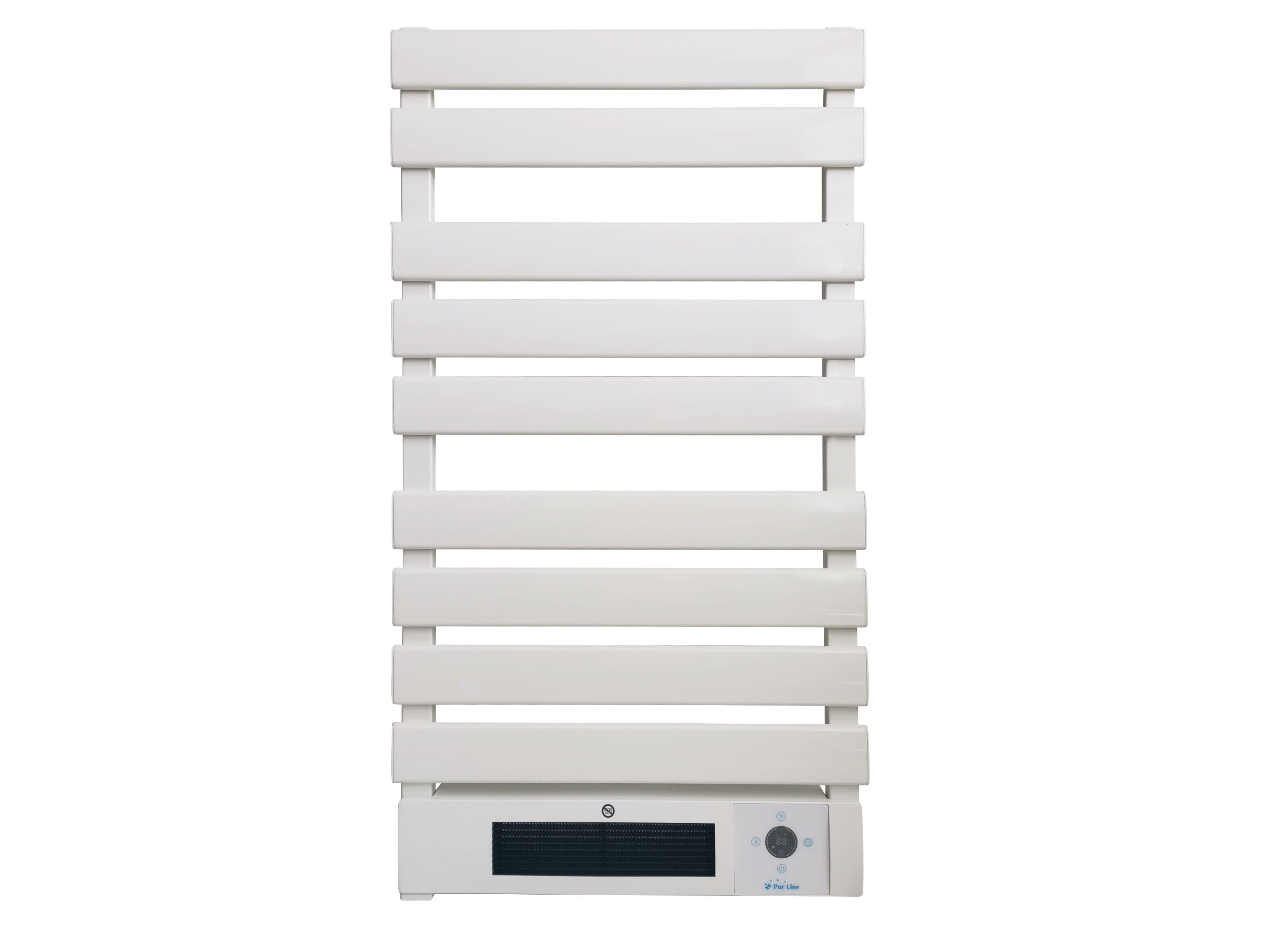 Sèche-serviettes électrique aluminium blanc display LED 1500W