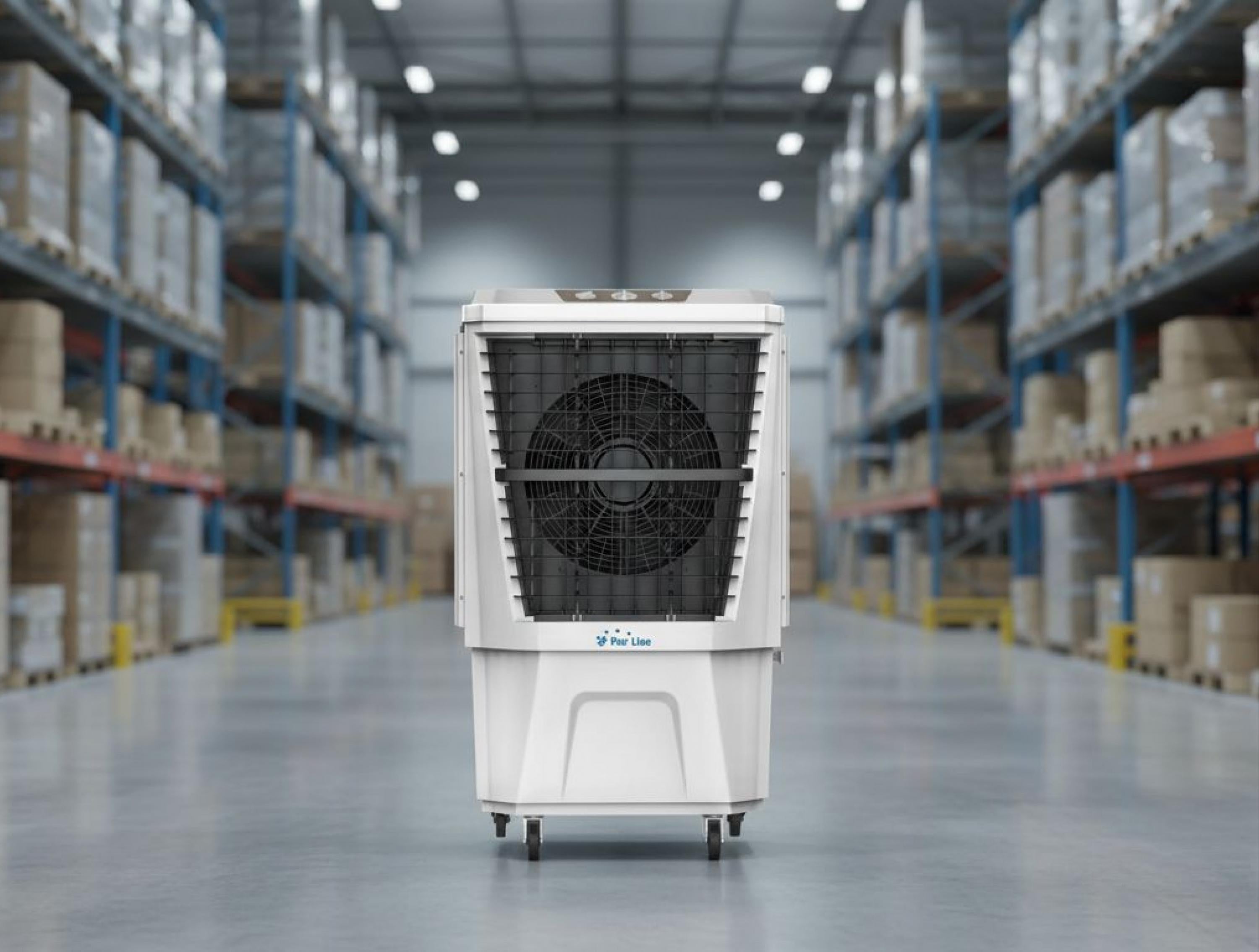Puissance maximale 160 W Rafraichisseur d'air par évaporation à débit élevé minuterie et 3 vitesses