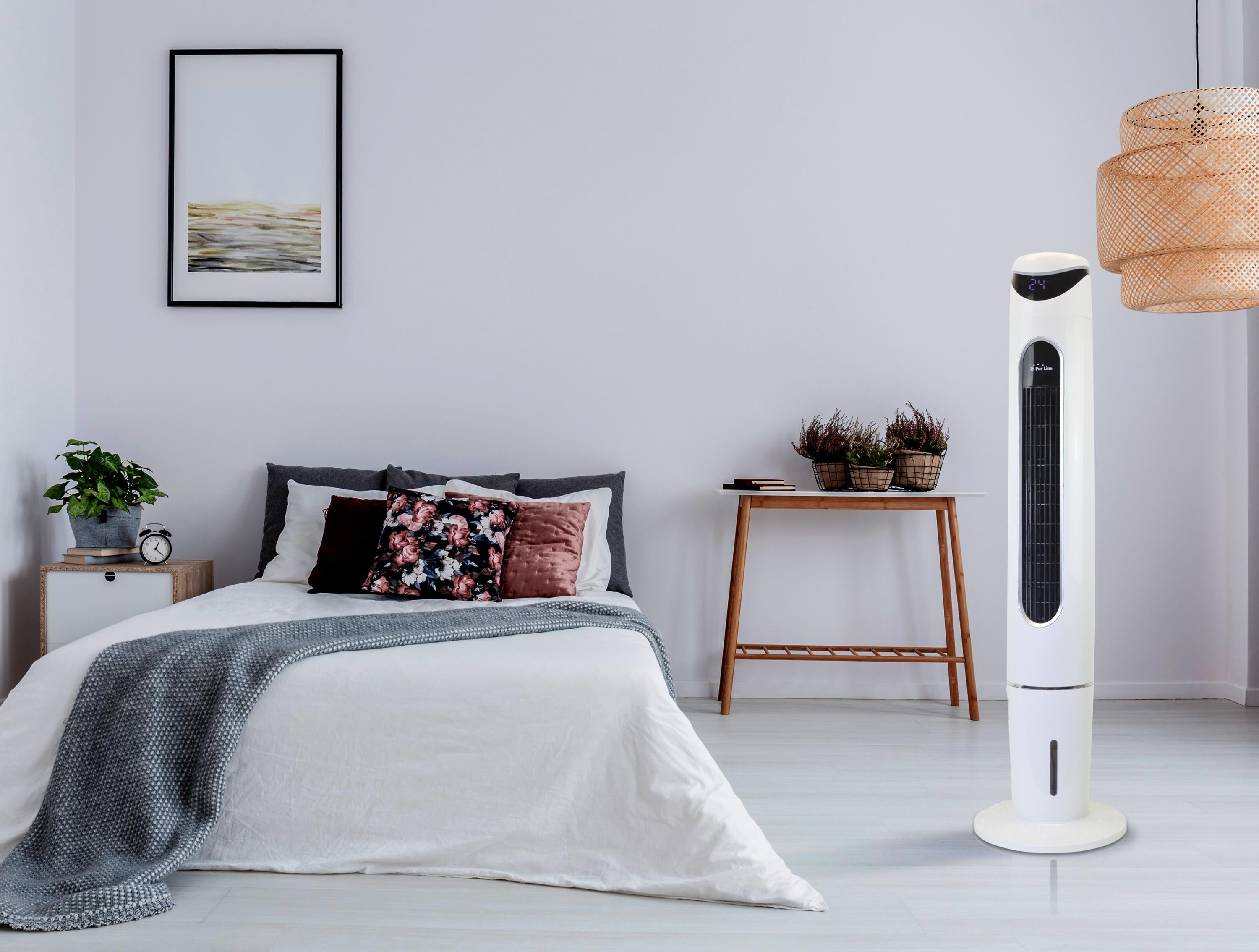 Rafraichisseur d'air par évaporation 75W avec télécommande