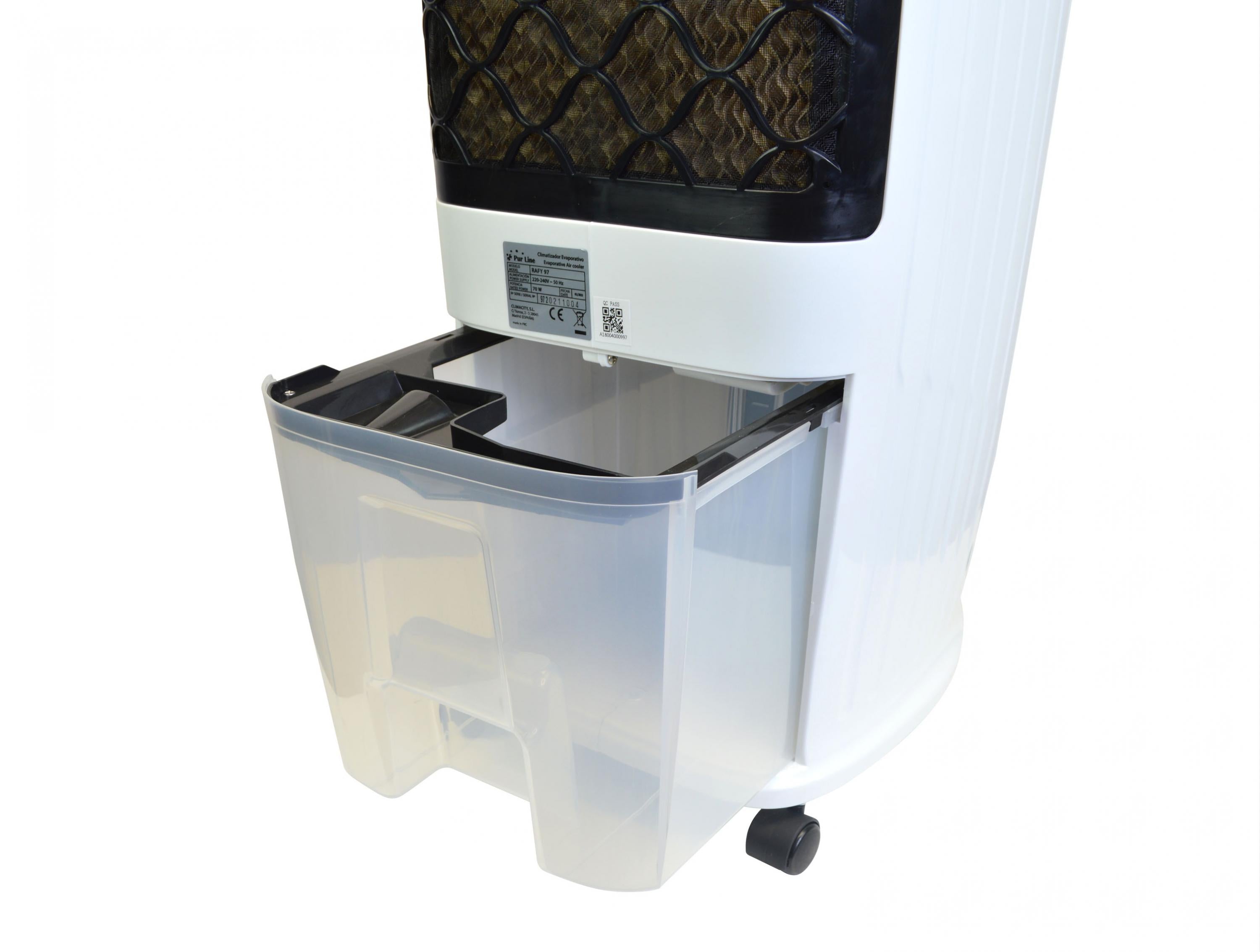RAFY 97: Rafraichisseur d'air par évaporation à débit élevé et minuterie