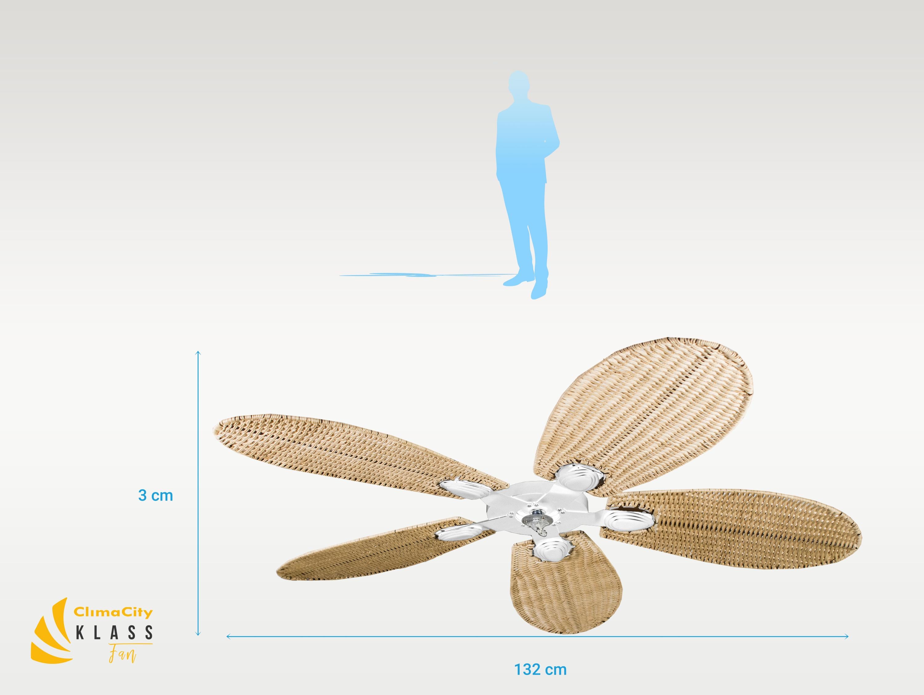 RatanWI132 pales pour ventilateurs de plafond