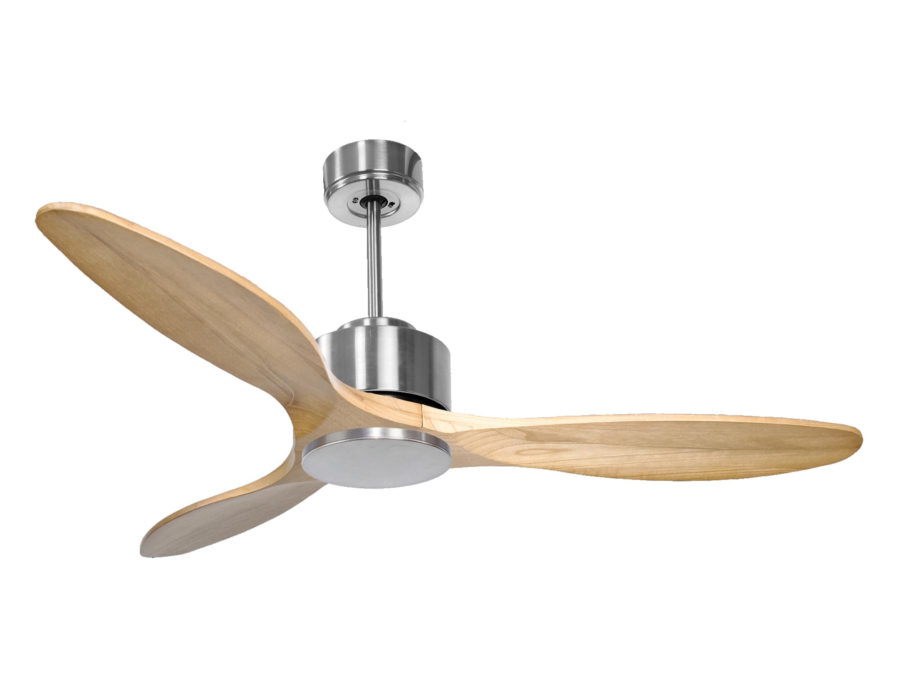 Ventilateur de plafond Réversible  Thermostat Wifi Moteur à courant continu Toits en pente Télécommande Hypersilence Mémoire Shopify Vendible (AUTOMATIQUE)
