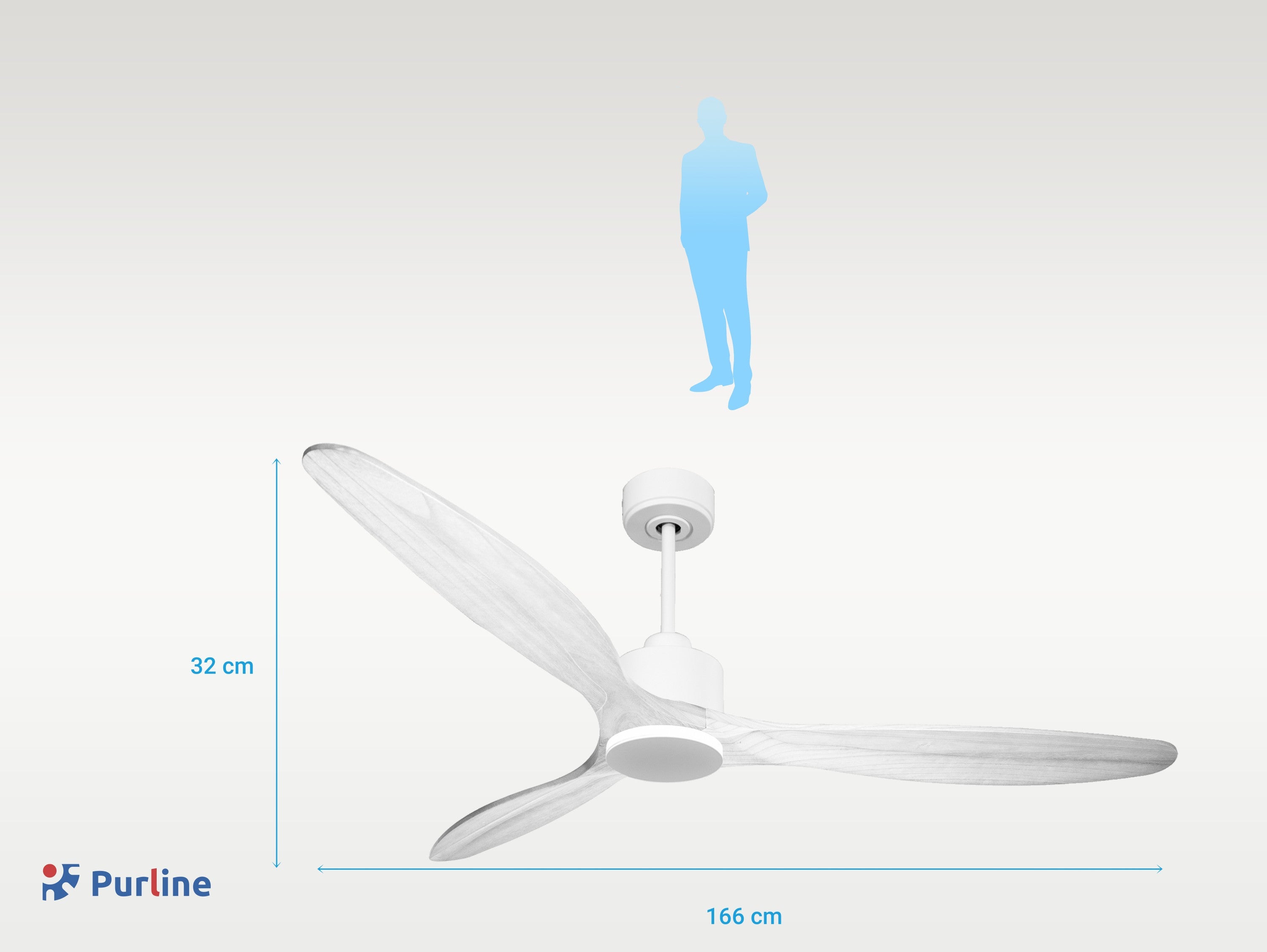 SalD166C0364885: Ventilateur de plafond Réversible  Thermostat Wifi Moteur à courant continu Toits en pente Télécommande Hypersilence Mémoire Shopify Vendible (AUTOMATIQUE)