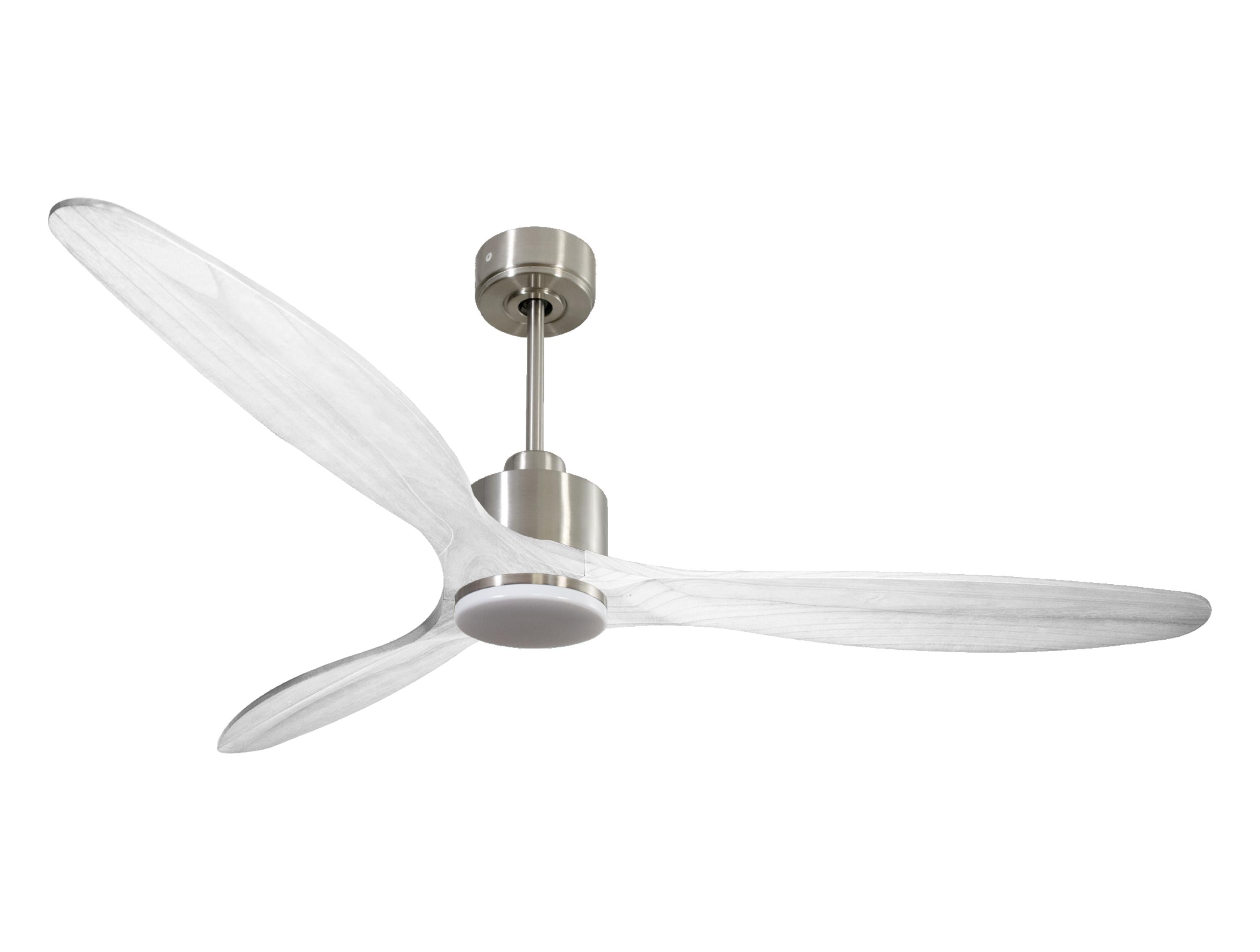 Ventilateur de plafond Réversible  Thermostat Dimmable Wifi Moteur à courant continu Toits en pente Télécommande Lumière à trois tons Hypersilence Mémoire