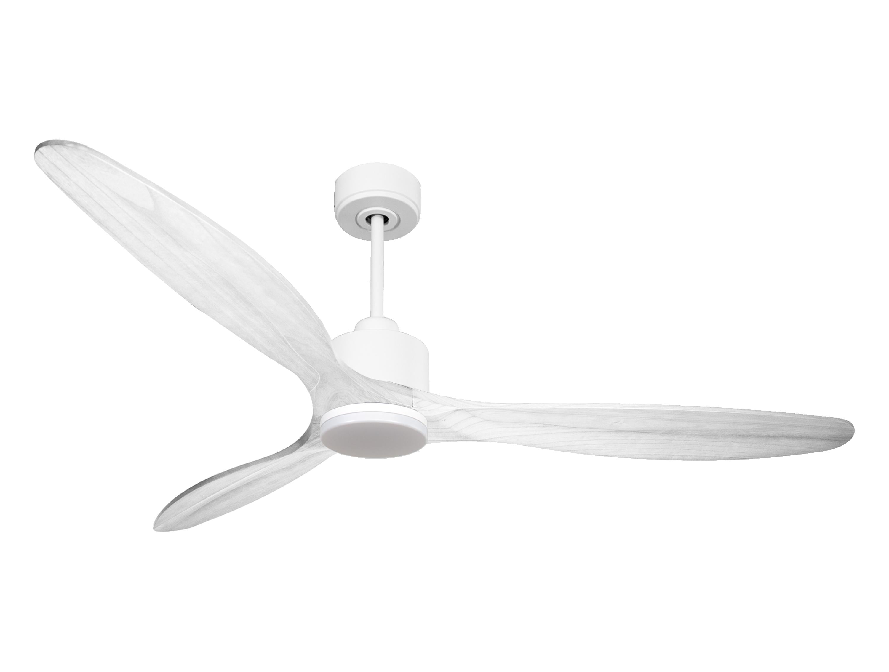Ventilateur de plafond Réversible  Thermostat Dimmable Wifi Moteur à courant continu Toits en pente Télécommande Lumière à trois tons Hypersilence Mémoire