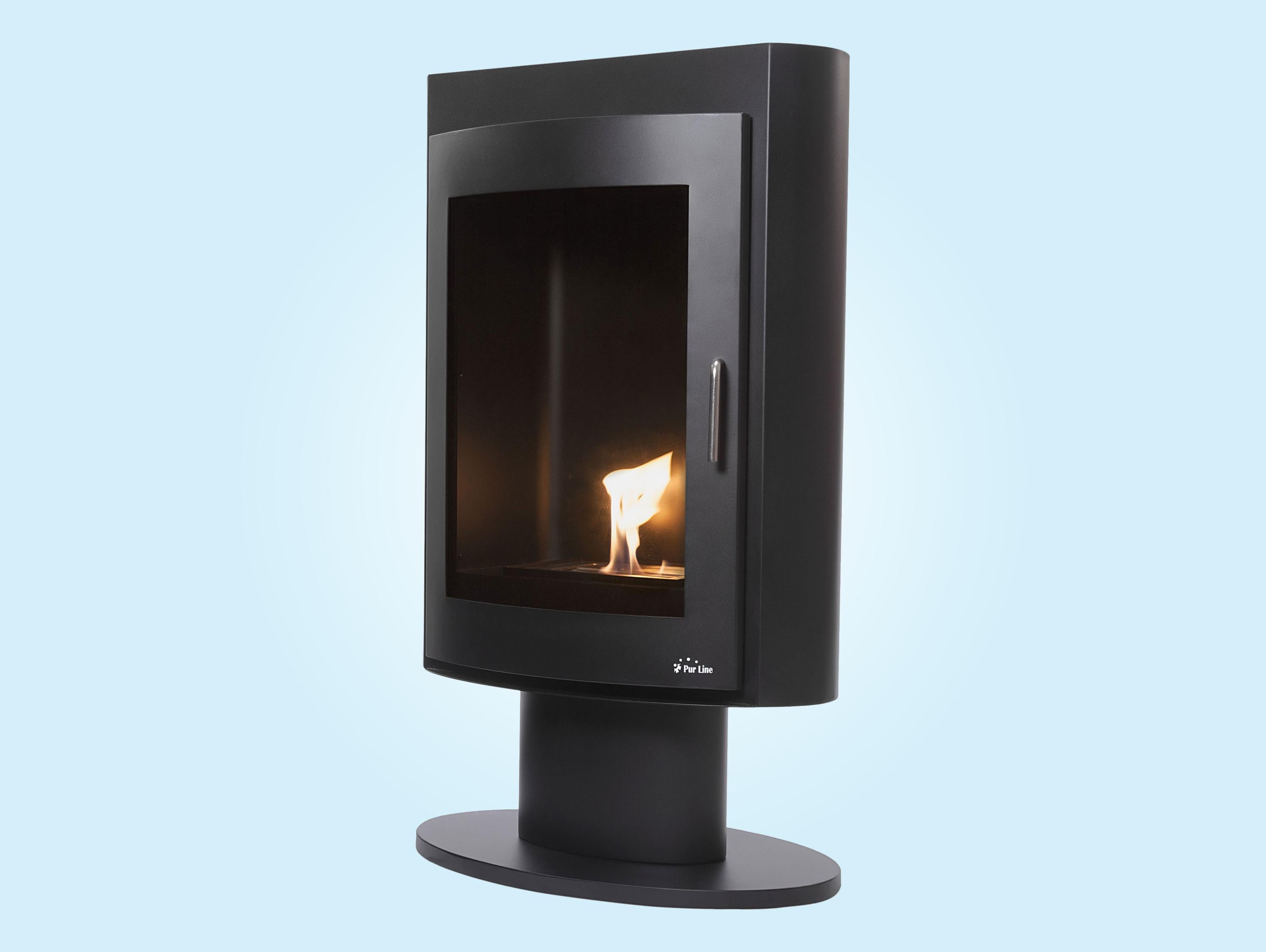 Poêle à léthanol 3kW en acier noir