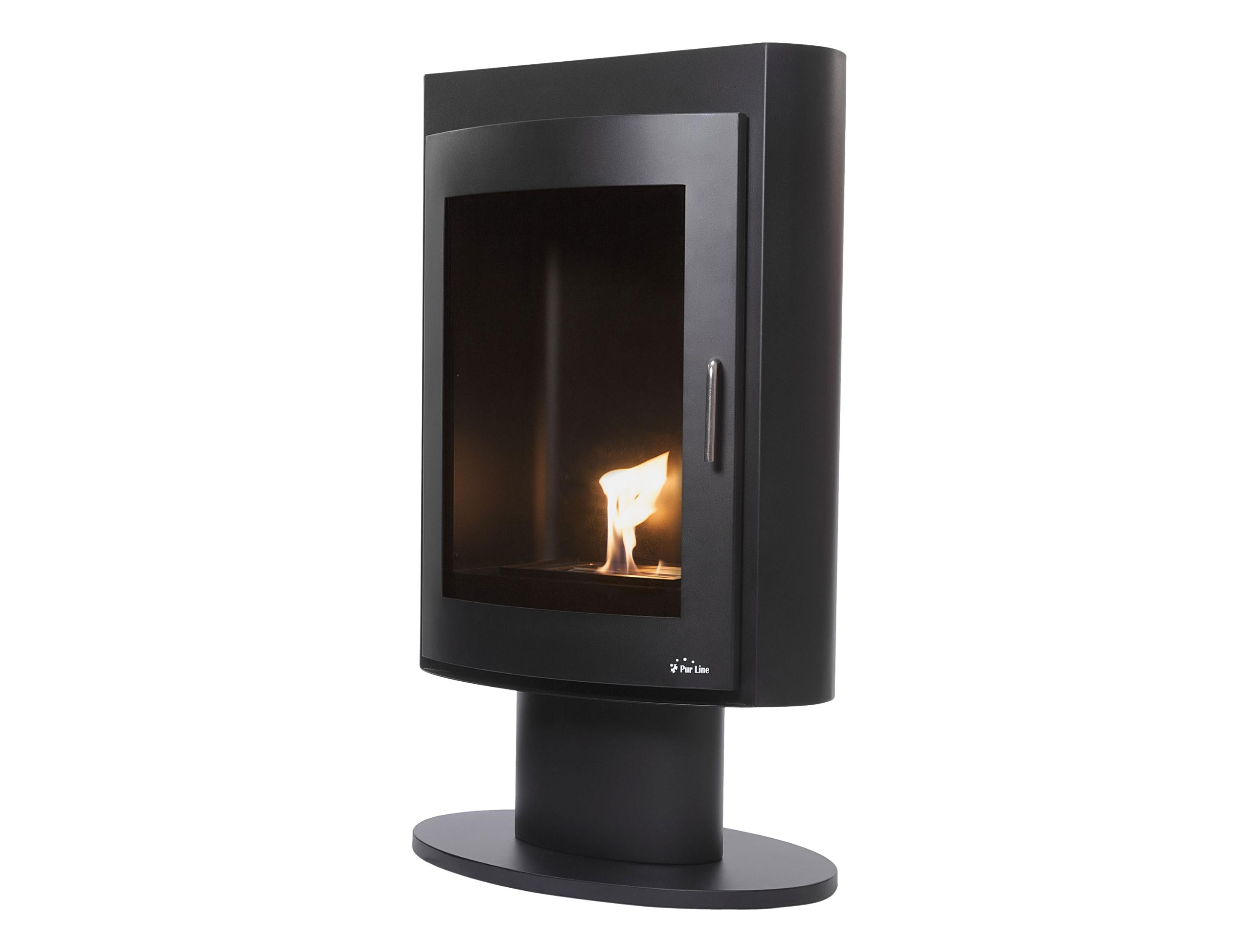 Poêle à léthanol 3kW en acier noir