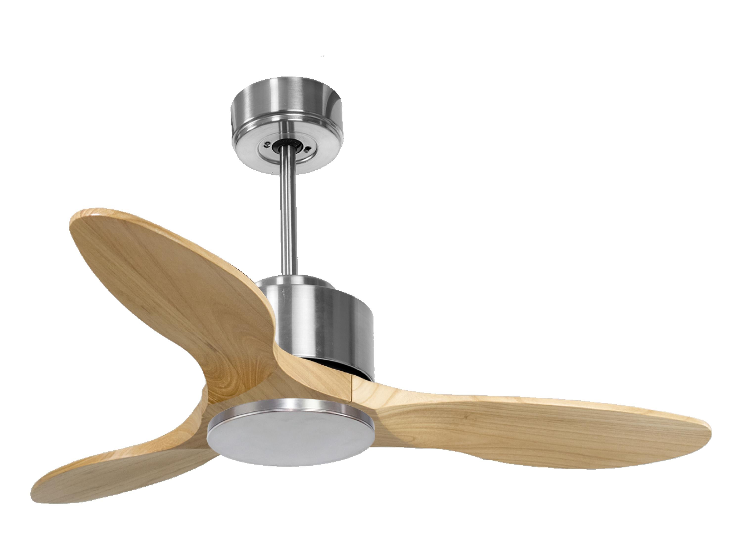 Ventilateur de plafond Réversible  Thermostat Wifi Moteur à courant continu Toits en pente Télécommande Hypersilence Mémoire Shopify Vendible (AUTOMATIQUE)