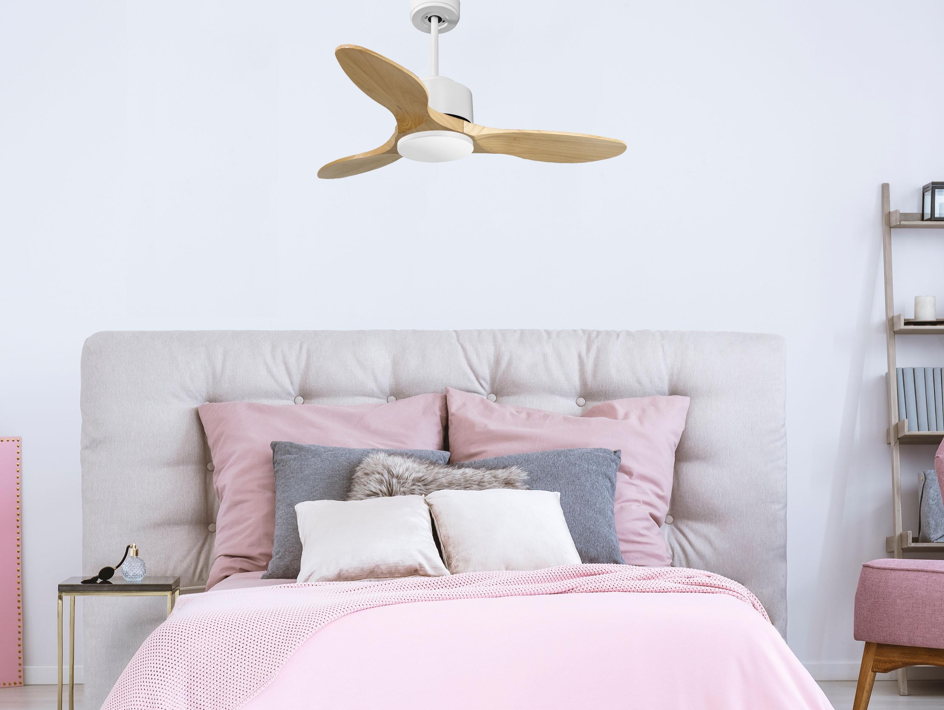   Ventilateur de plafond Wifi Moteur à courant continu Télécommande Hypersilence Mémoire Shopify Vendible (AUTOMATIQUE)