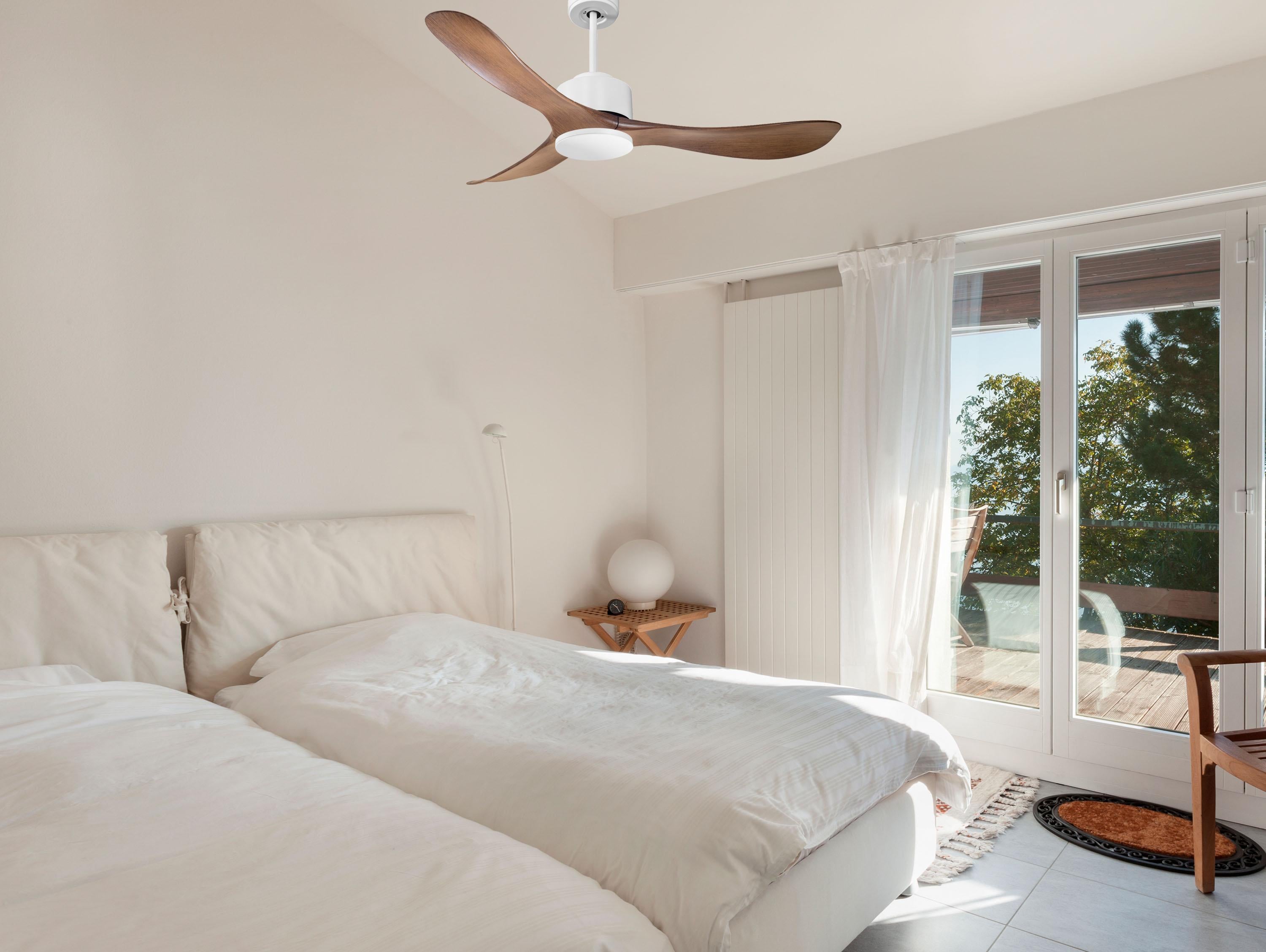 Togian D132 C02 66043: Ventilateur de plafond Wifi Moteur à courant continu Télécommande Hypersilence Mémoire Shopify Vendible (AUTOMATIQUE)