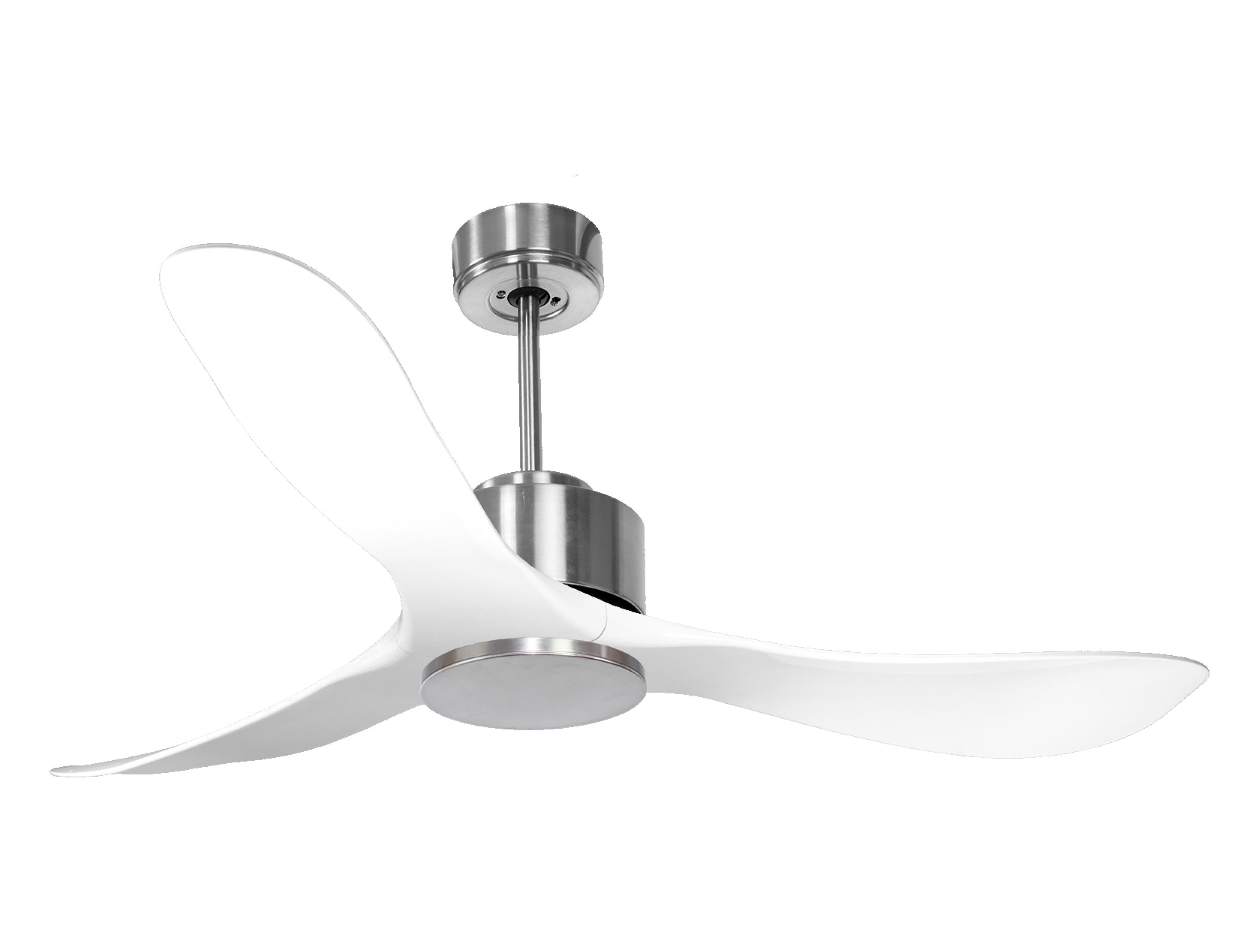 Ventilateur de plafond Réversible  Thermostat Wifi Moteur à courant continu Toits en pente Télécommande Hypersilence Mémoire Shopify Vendible (AUTOMATIQUE)