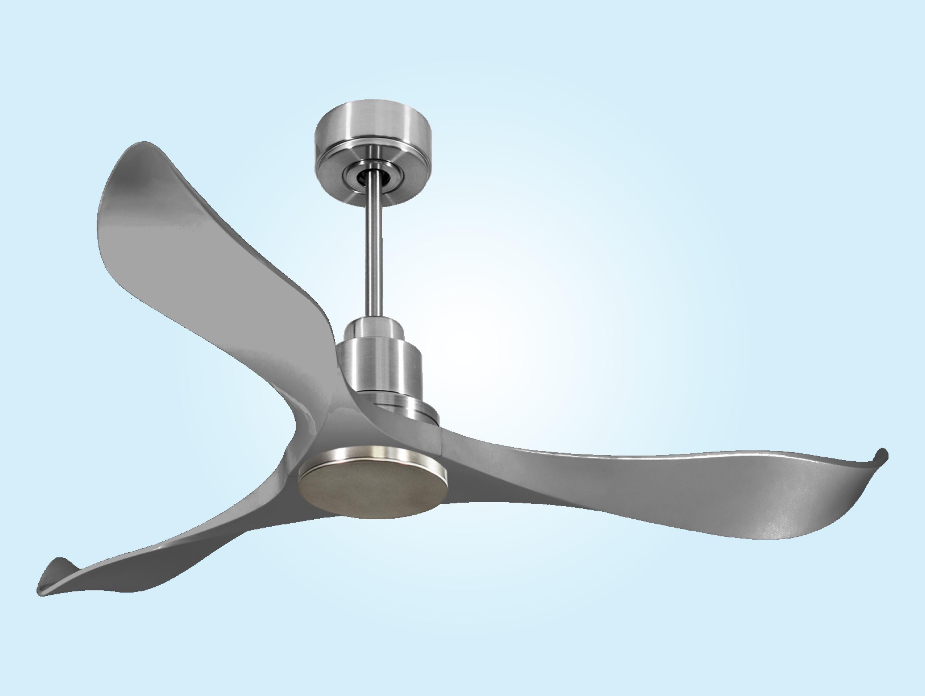 Ventilateur de plafond Réversible  Thermostat Wifi Moteur à courant continu Toits en pente Télécommande Hypersilence Mémoire Shopify Vendible (AUTOMATIQUE)