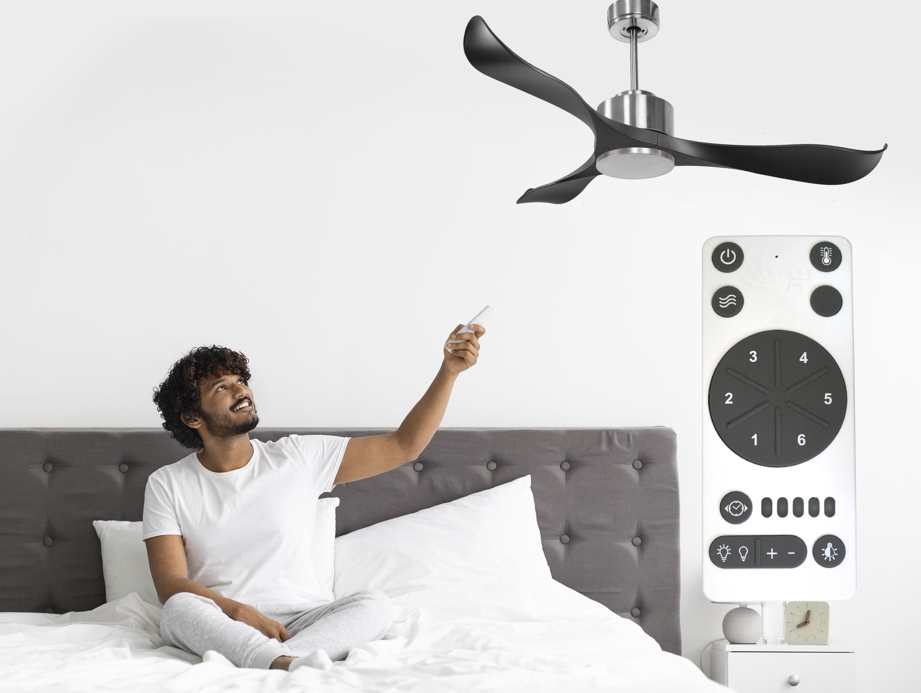 Ventilateur de plafond ø132 cm avec Wifi Réversible Hypersilence