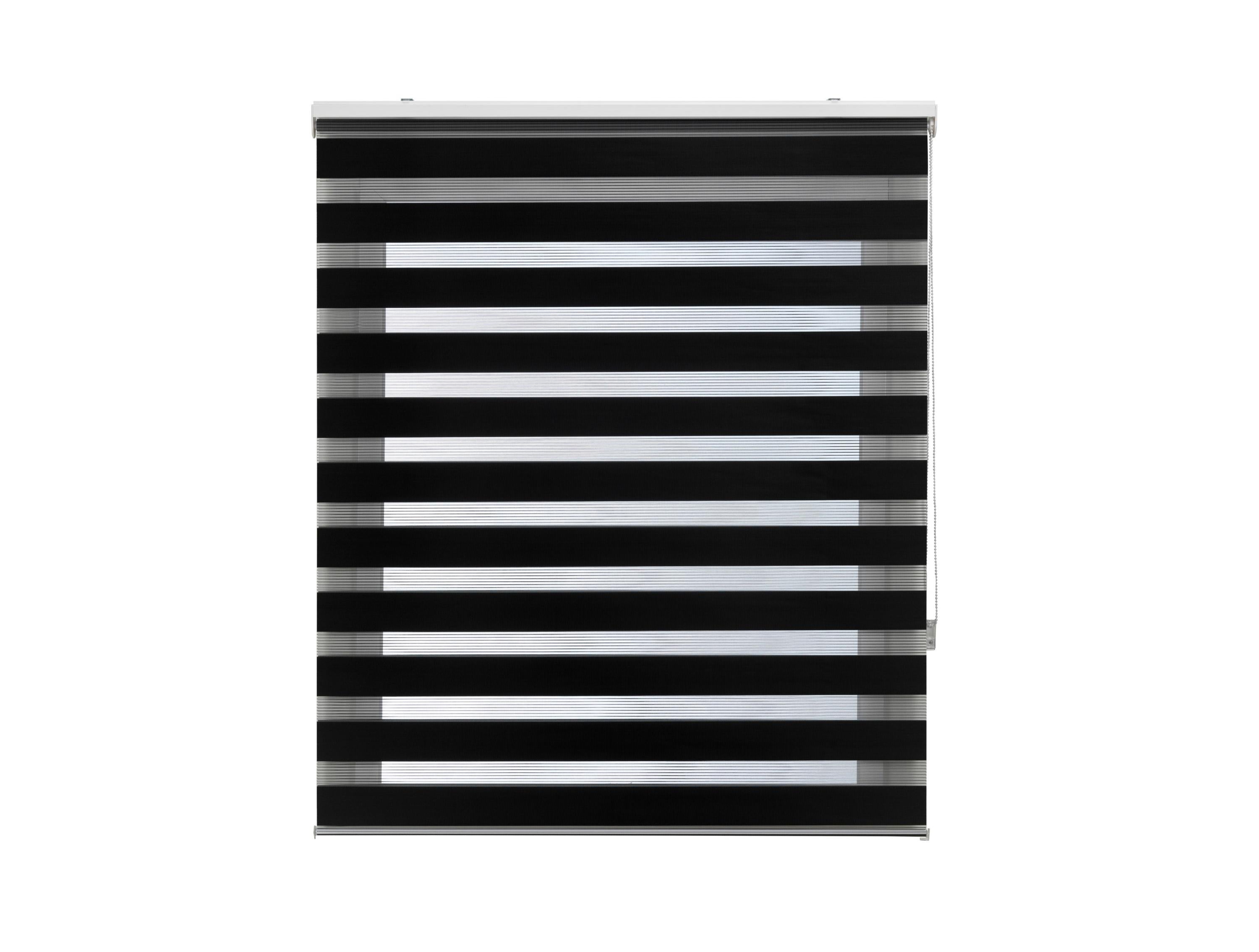 Store enrouleur Polyester Translucide Noir 100 x 250