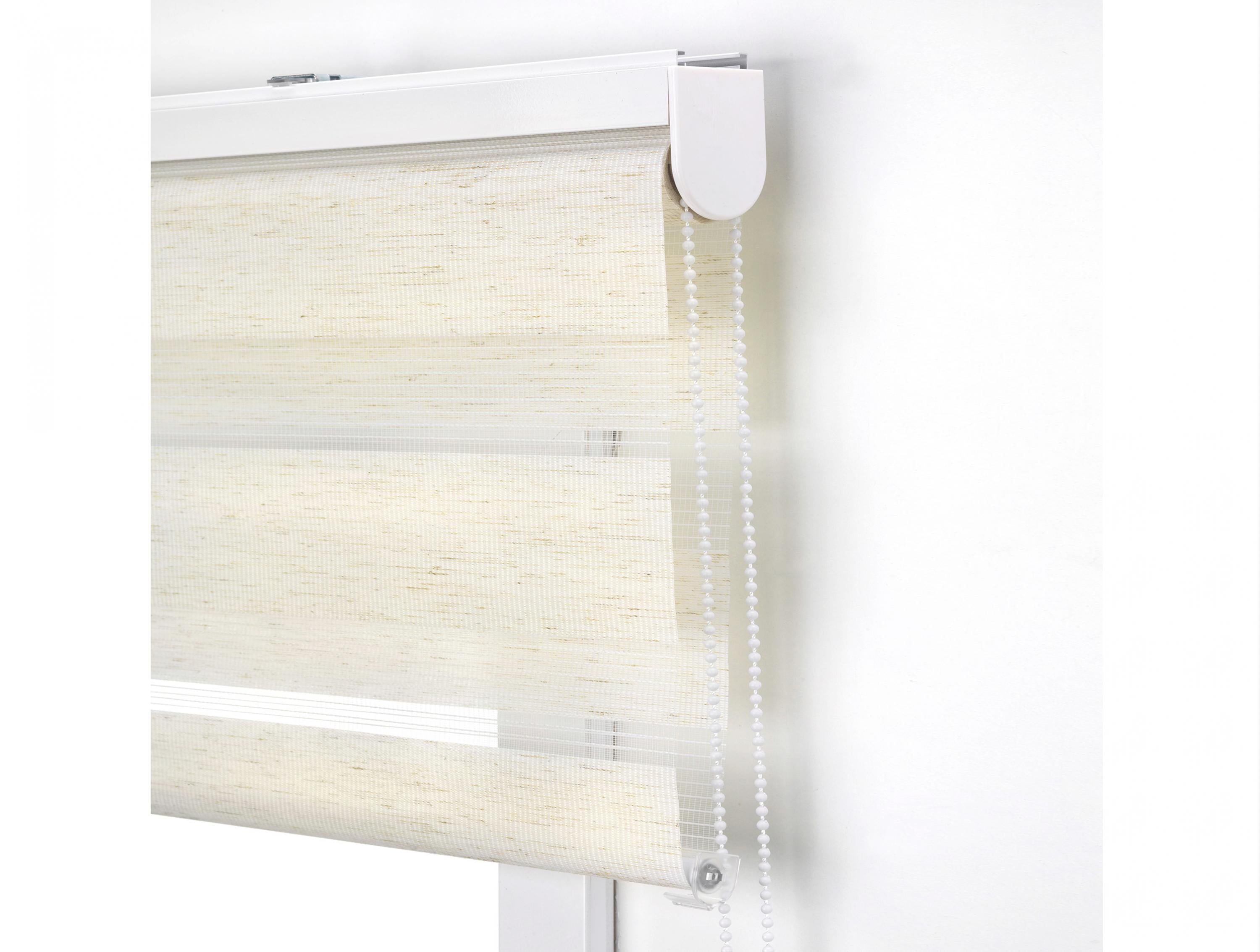 VELIRA_150x180_CRUDO: Store enrouleur Polyester Translucide Crème 150 x 180