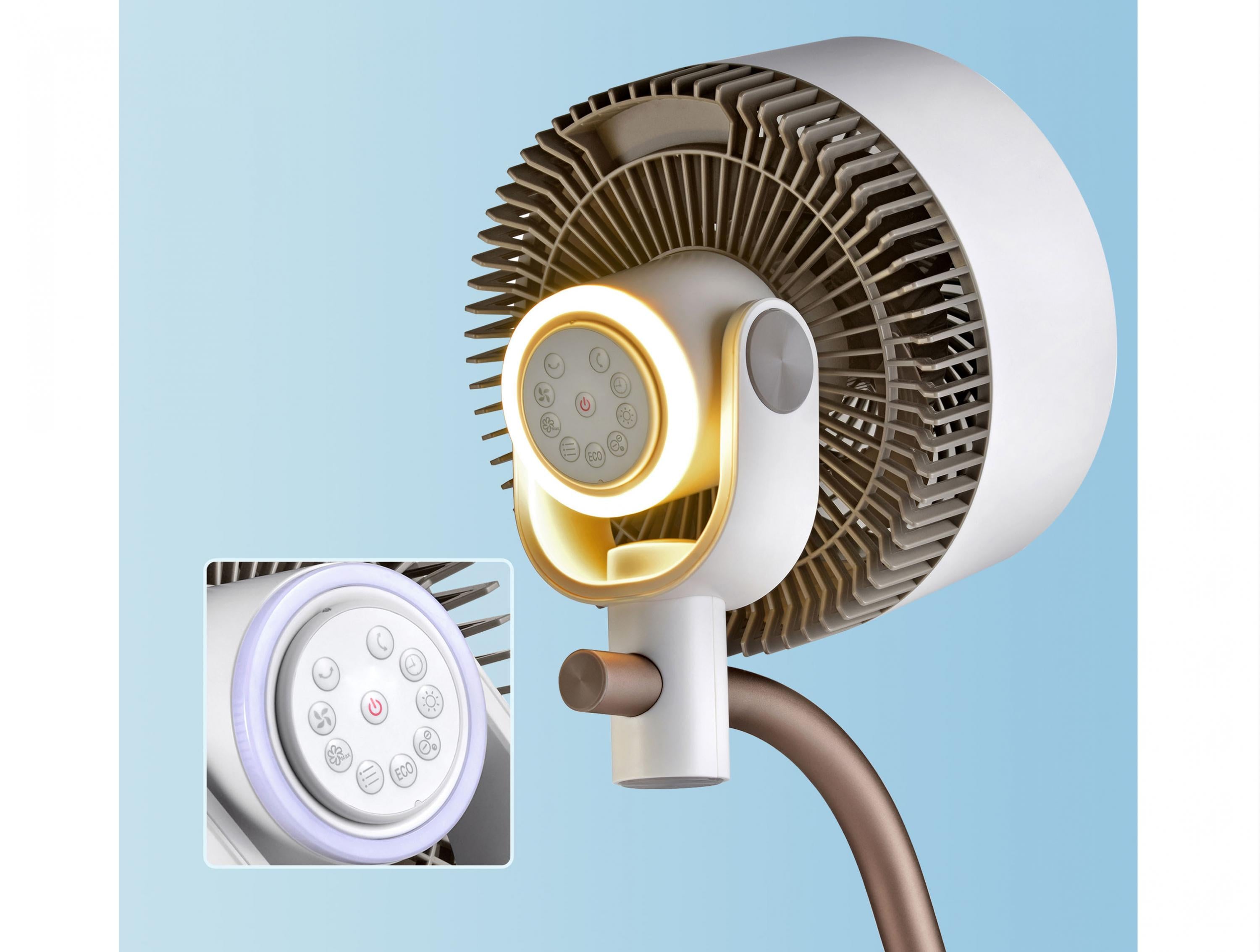 VENTY AMBIENCE: Ventilateur de sol DC avec lumière ambiante