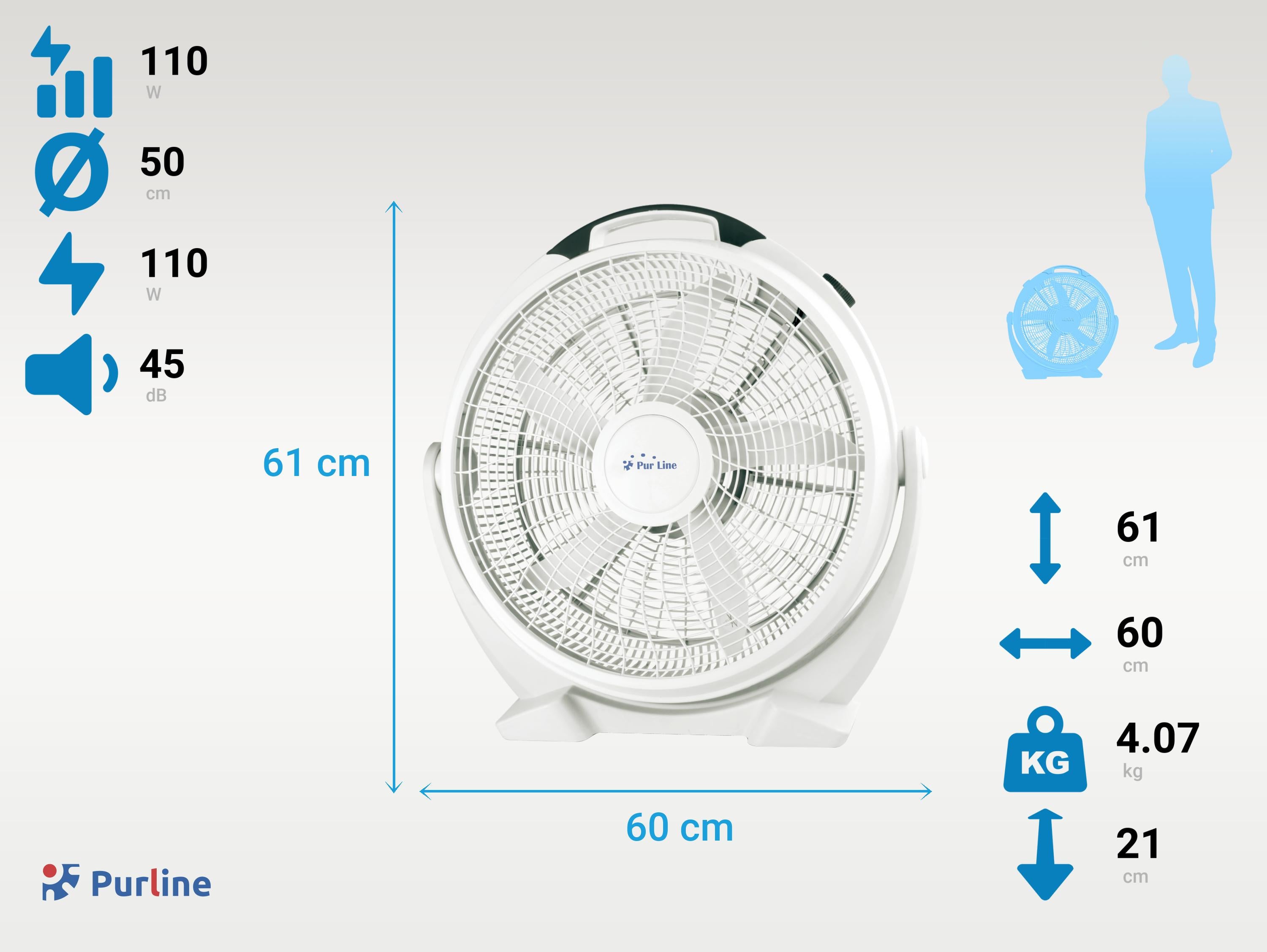 VENTY IND 110PP Diamètre 50 cm