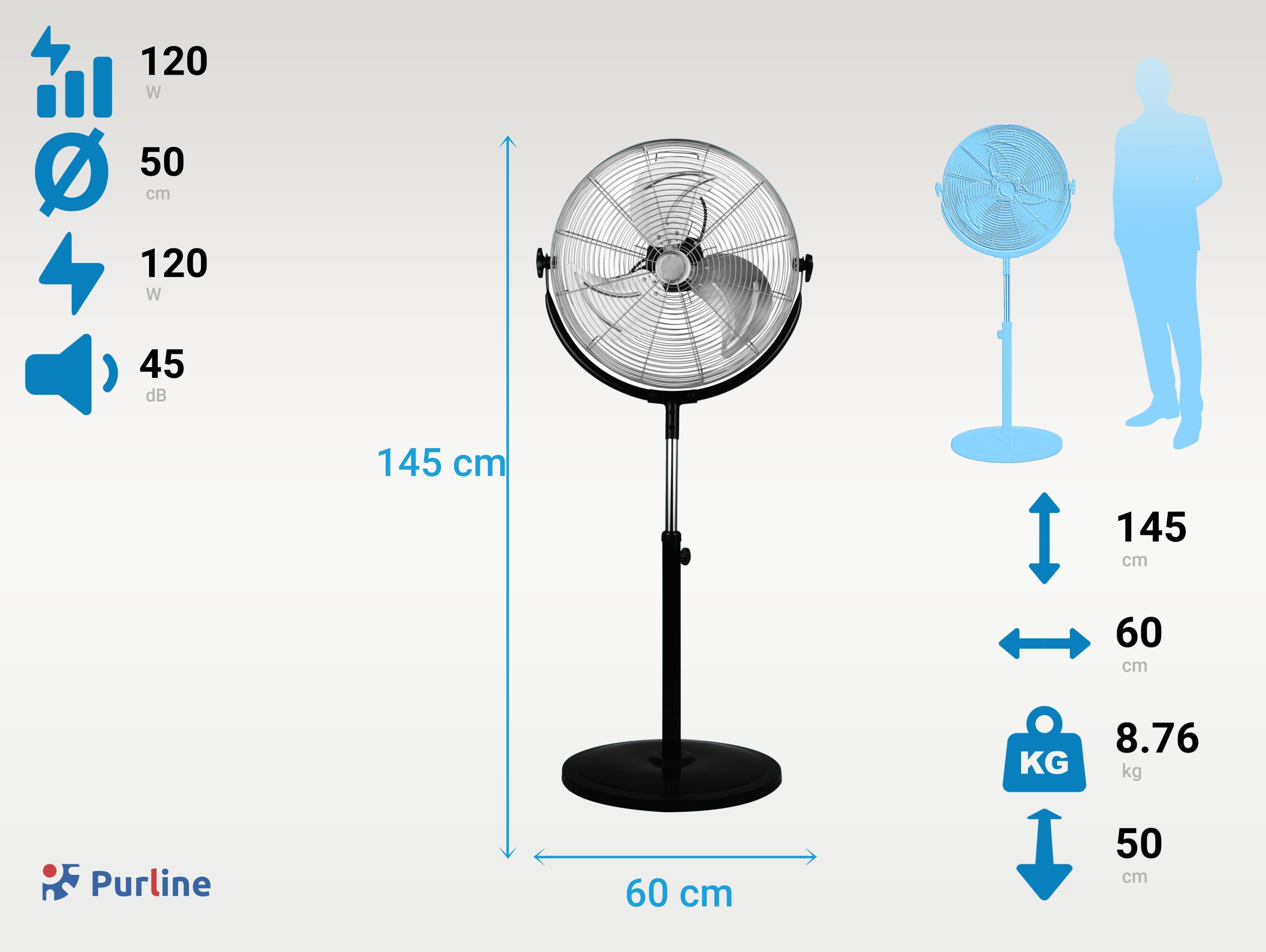 VENTY IND 120F Diamètre 50 cm