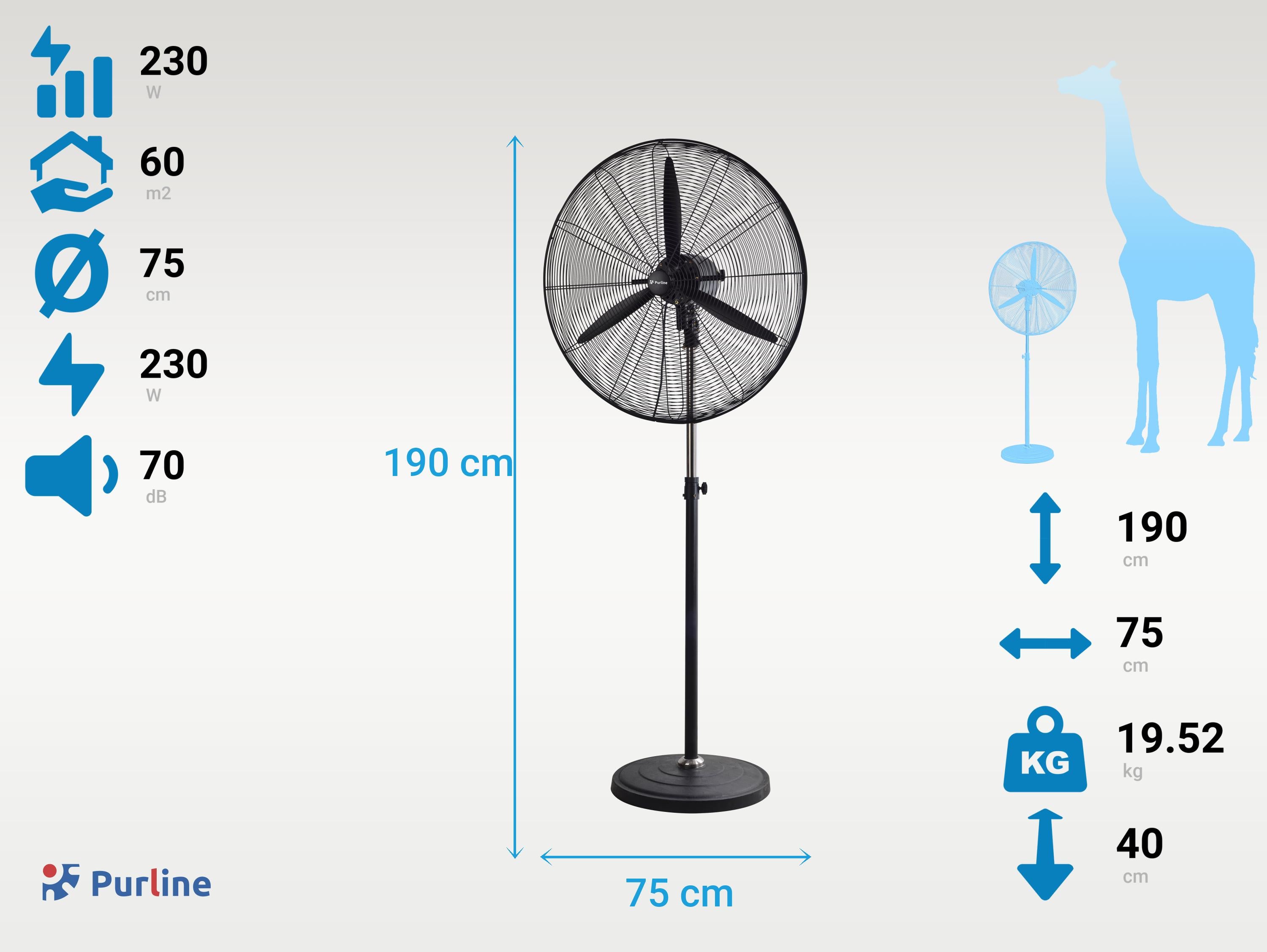 VENTY METABLAST F Diamètre 75 cm