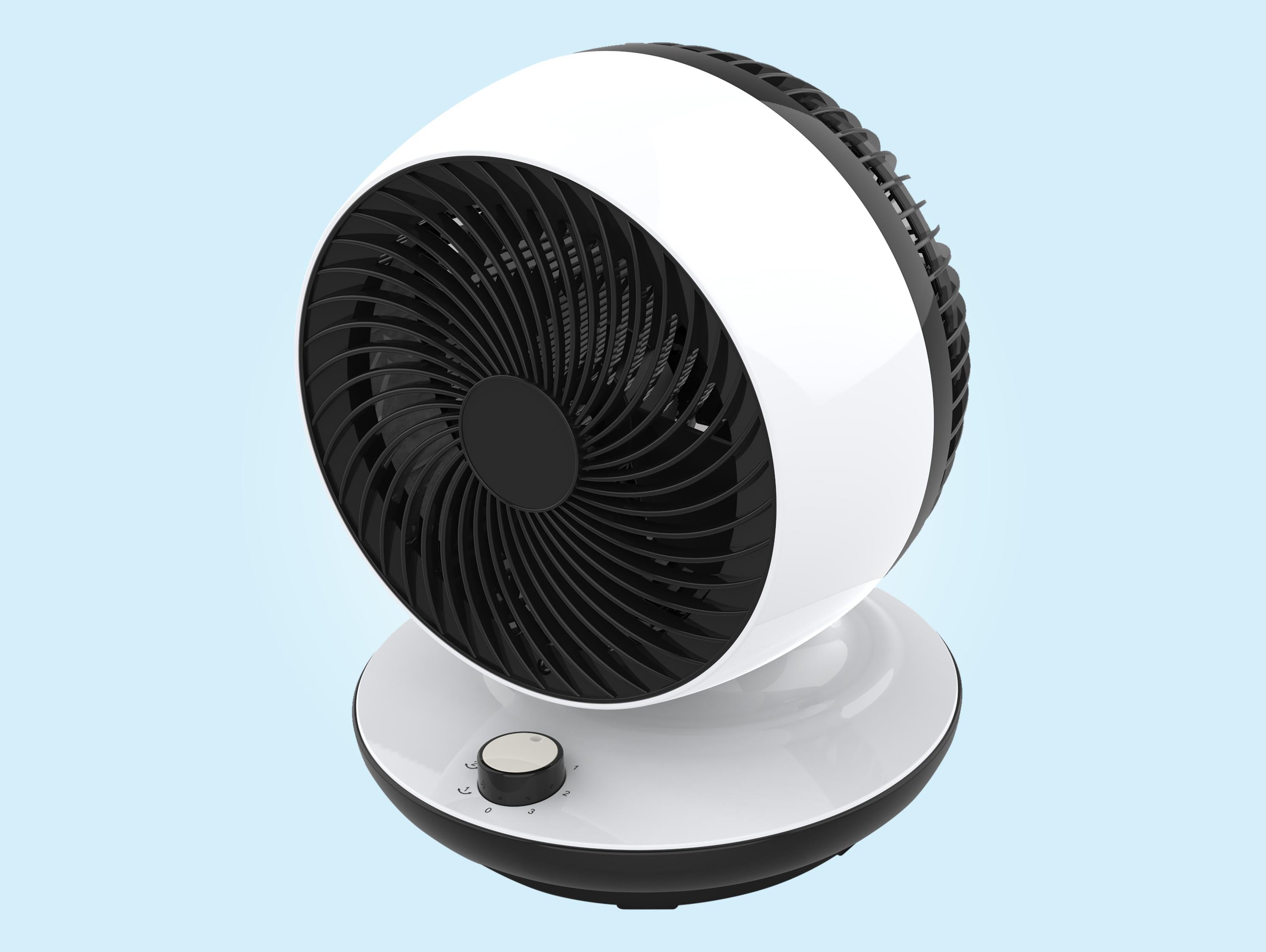 Ventilateur de table à oscillation verticale
