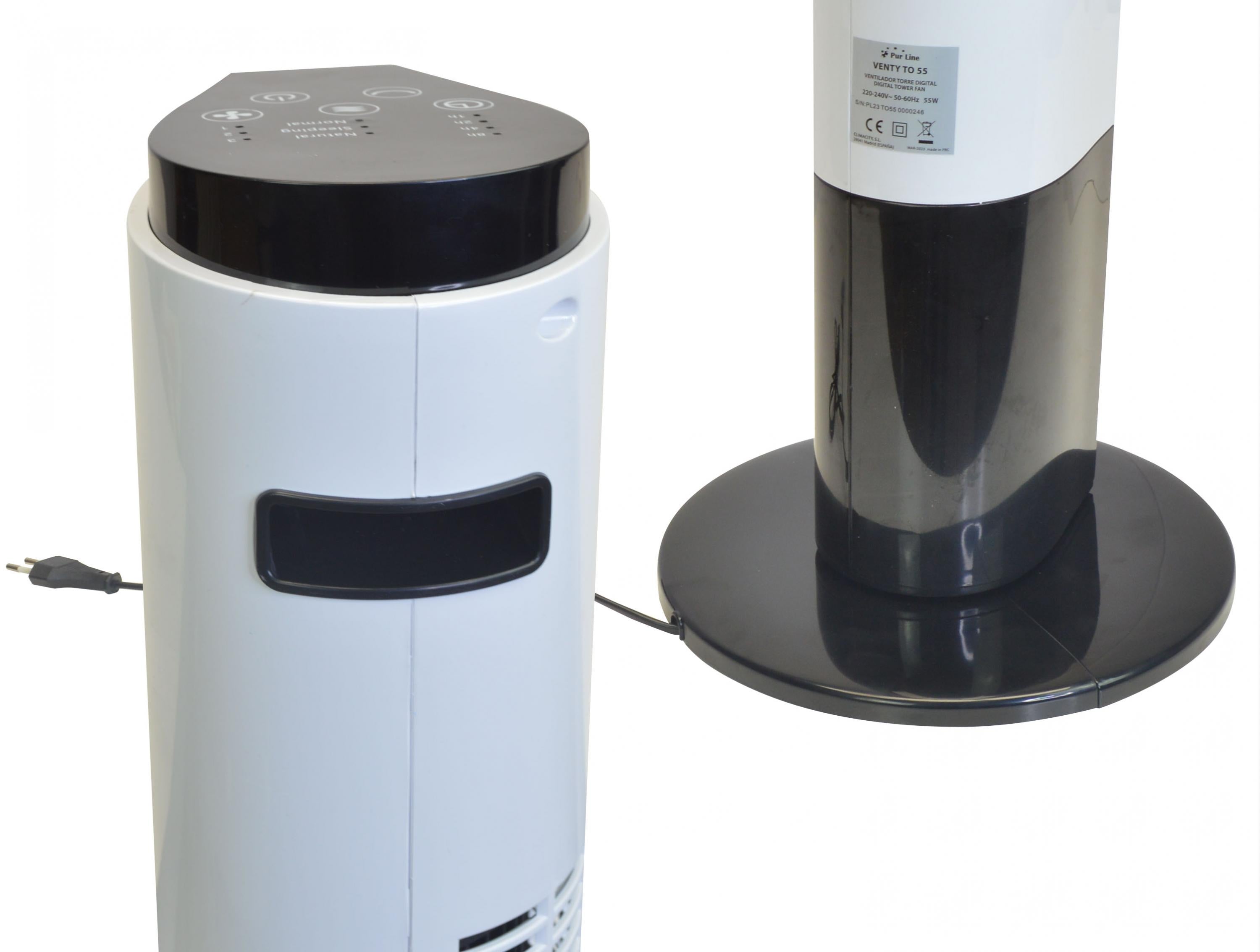 Vitesses 3 Ventilateur colonne sans pales de grande hauteur