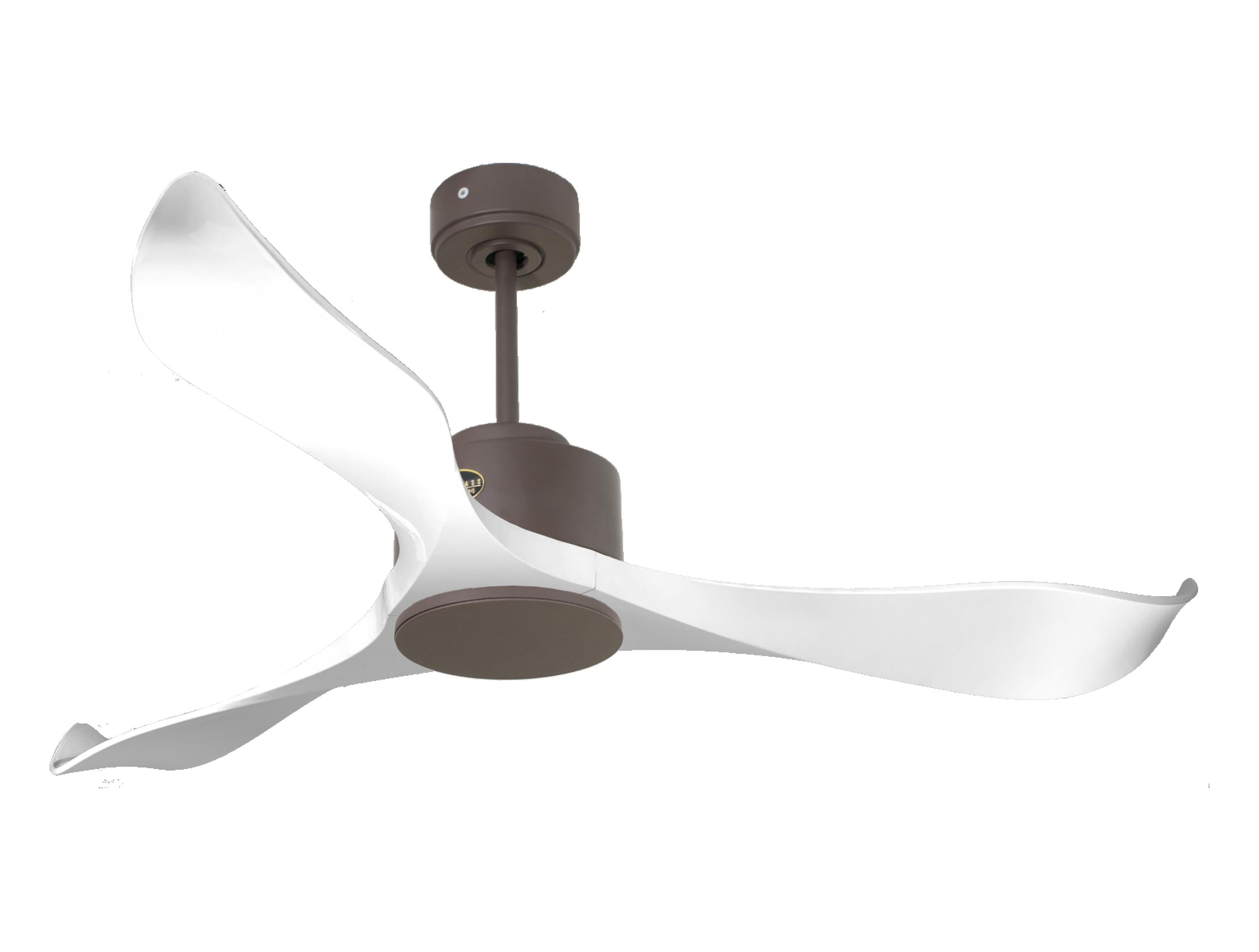 Ventilateur de plafond Réversible  Thermostat Wifi Moteur à courant continu Toits en pente Télécommande Adaptateur 2/3 Lames Hypersilence Mémoire Shopify Vendible (AUTOMATIQUE)