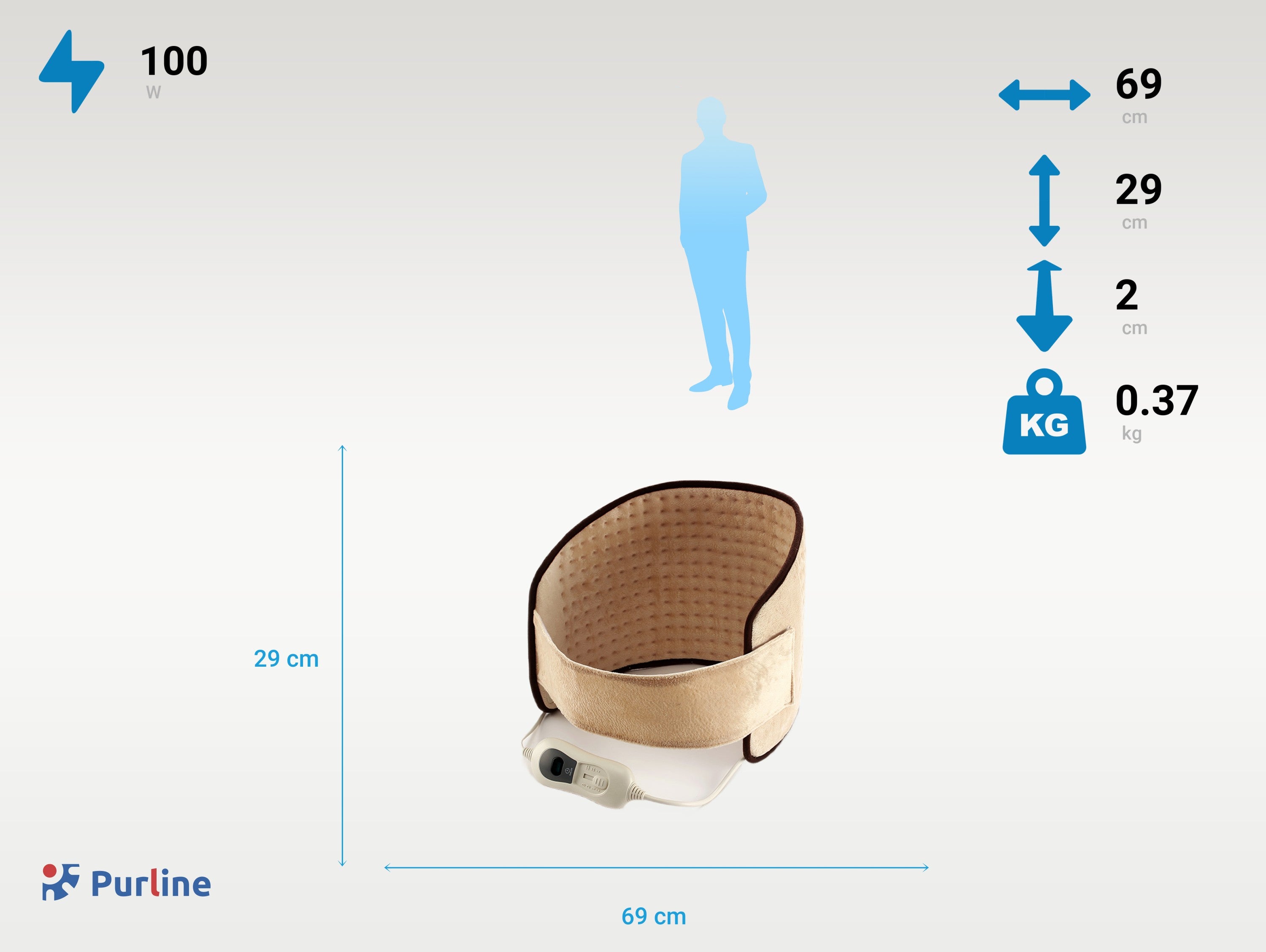 WARMER BELT Poids 0.37 kg