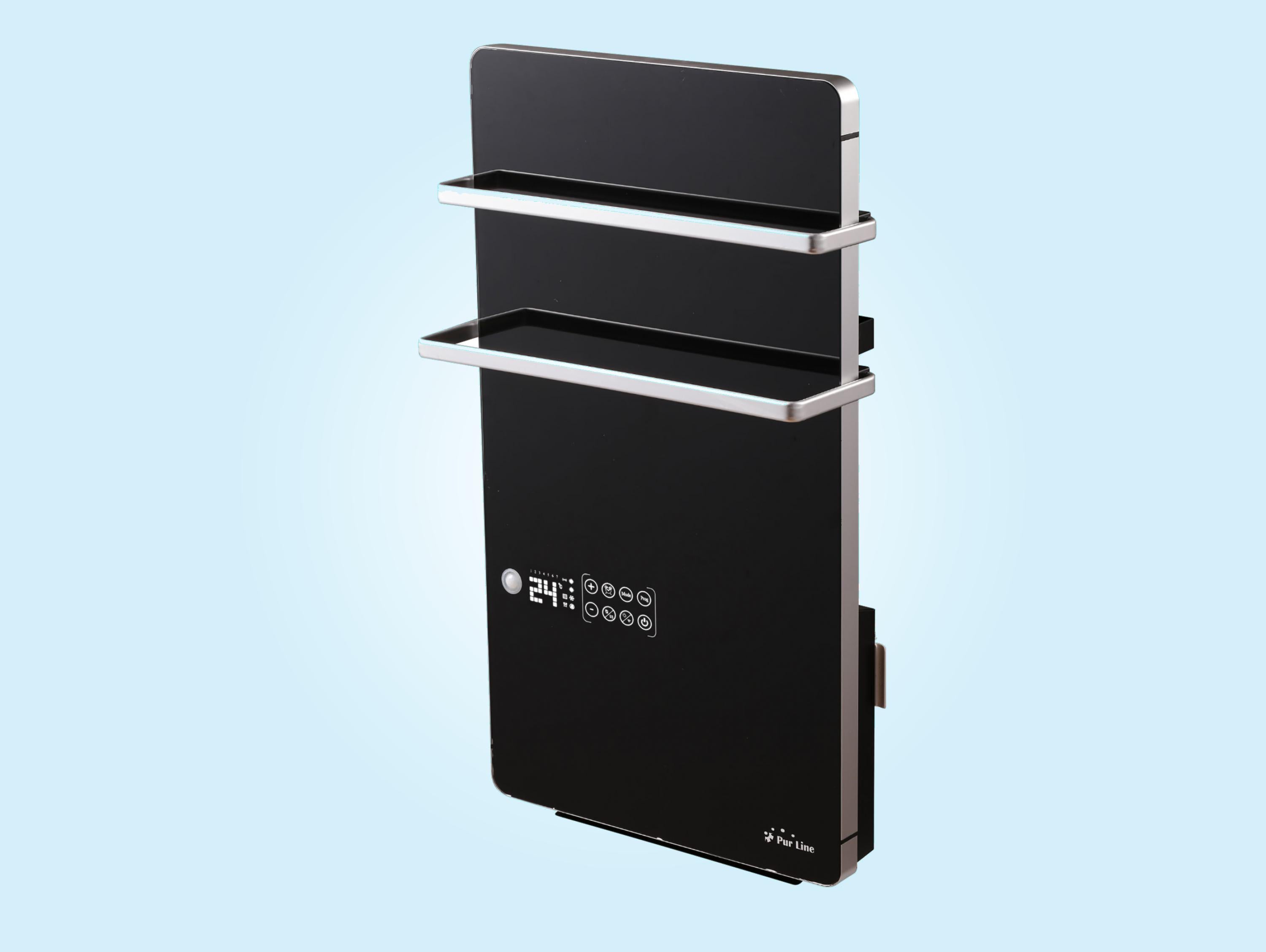 Porte-serviettes numérique 2000W blanc avec contrôle WIFI