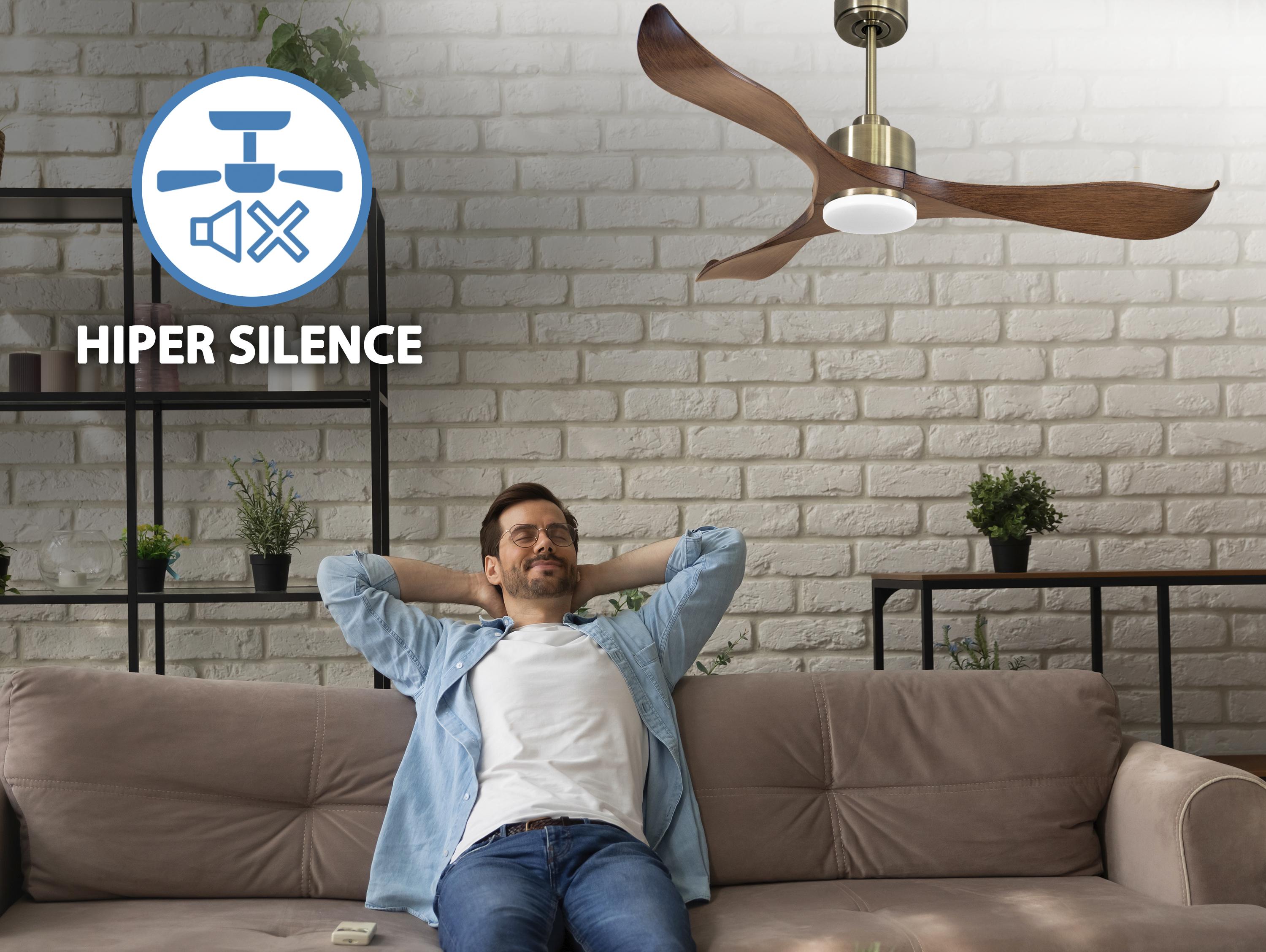 ZanzibarD132C03LED64828: Ventiladores de teto