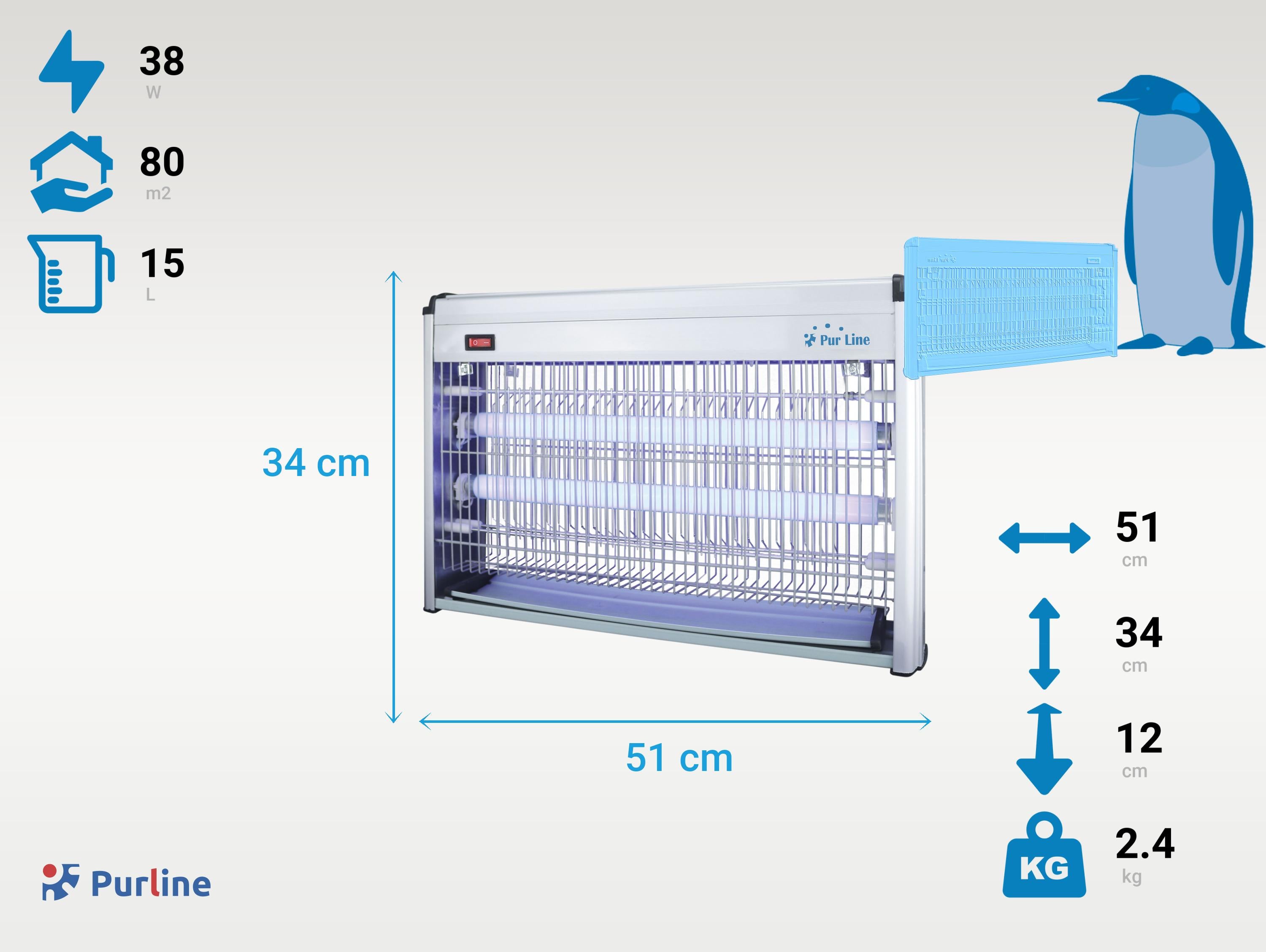 Tue Insectes Électrique 30W avec lumière ultraviolette